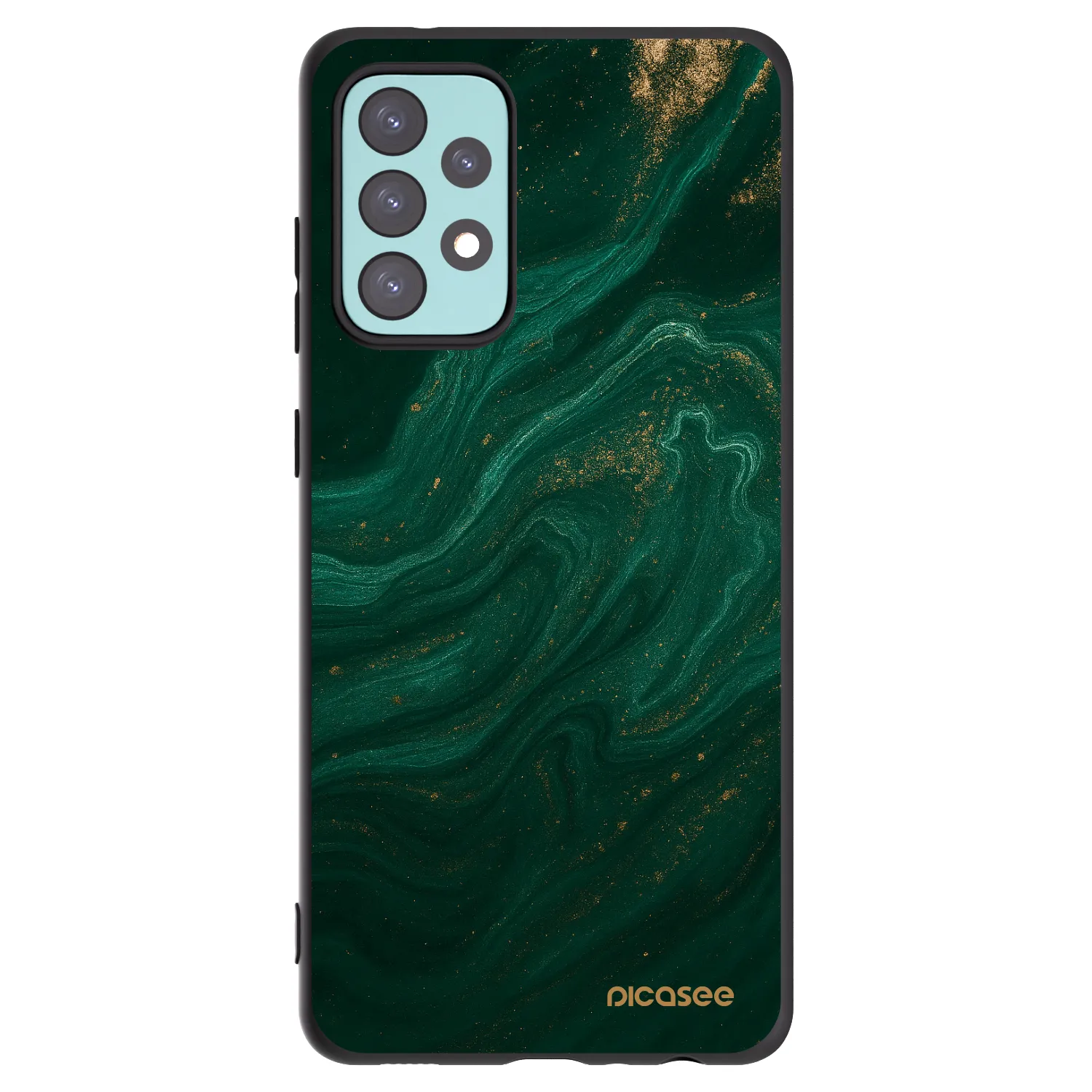 Picasee silikonový černý obal pro Samsung Galaxy A72 A725F - Green