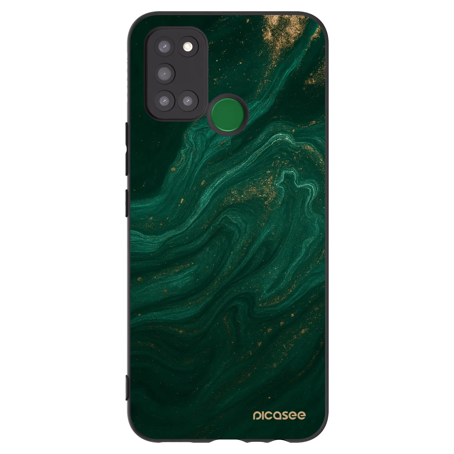 Picasee silikonový černý obal pro Realme 7i - Green