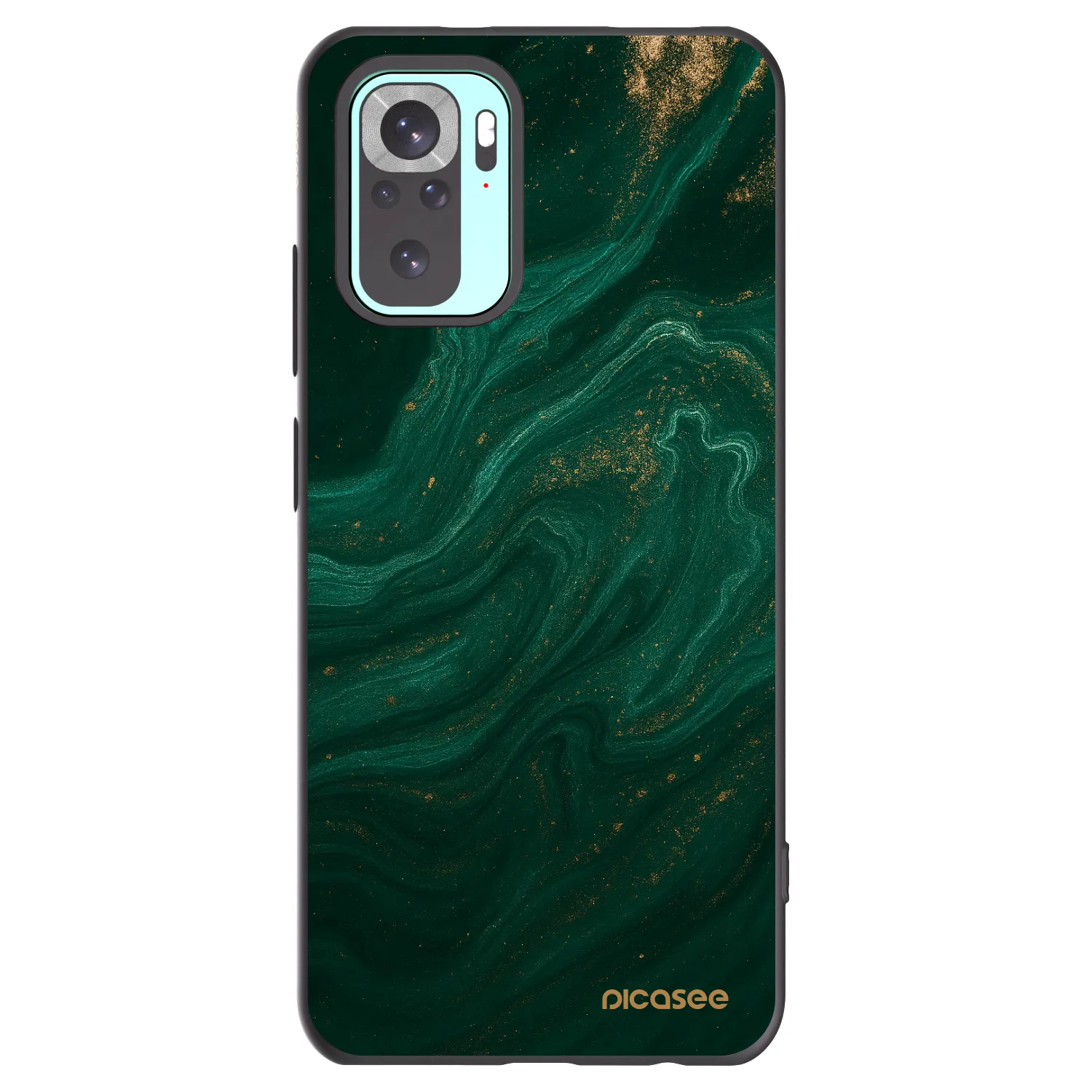 Picasee silikonový černý obal pro Xiaomi Redmi Note 10 Pro - Green