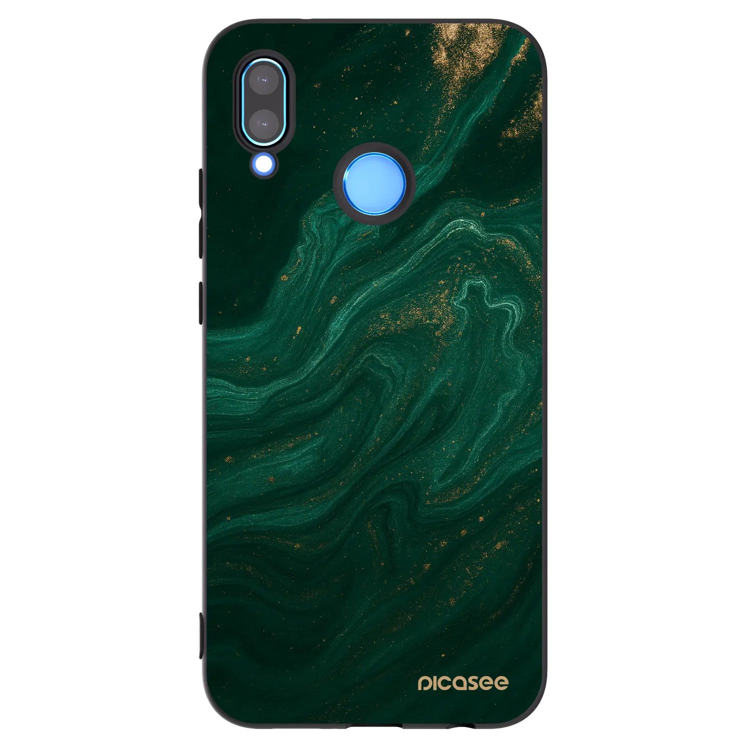 Picasee silikonový černý obal pro Huawei P20 Lite - Green