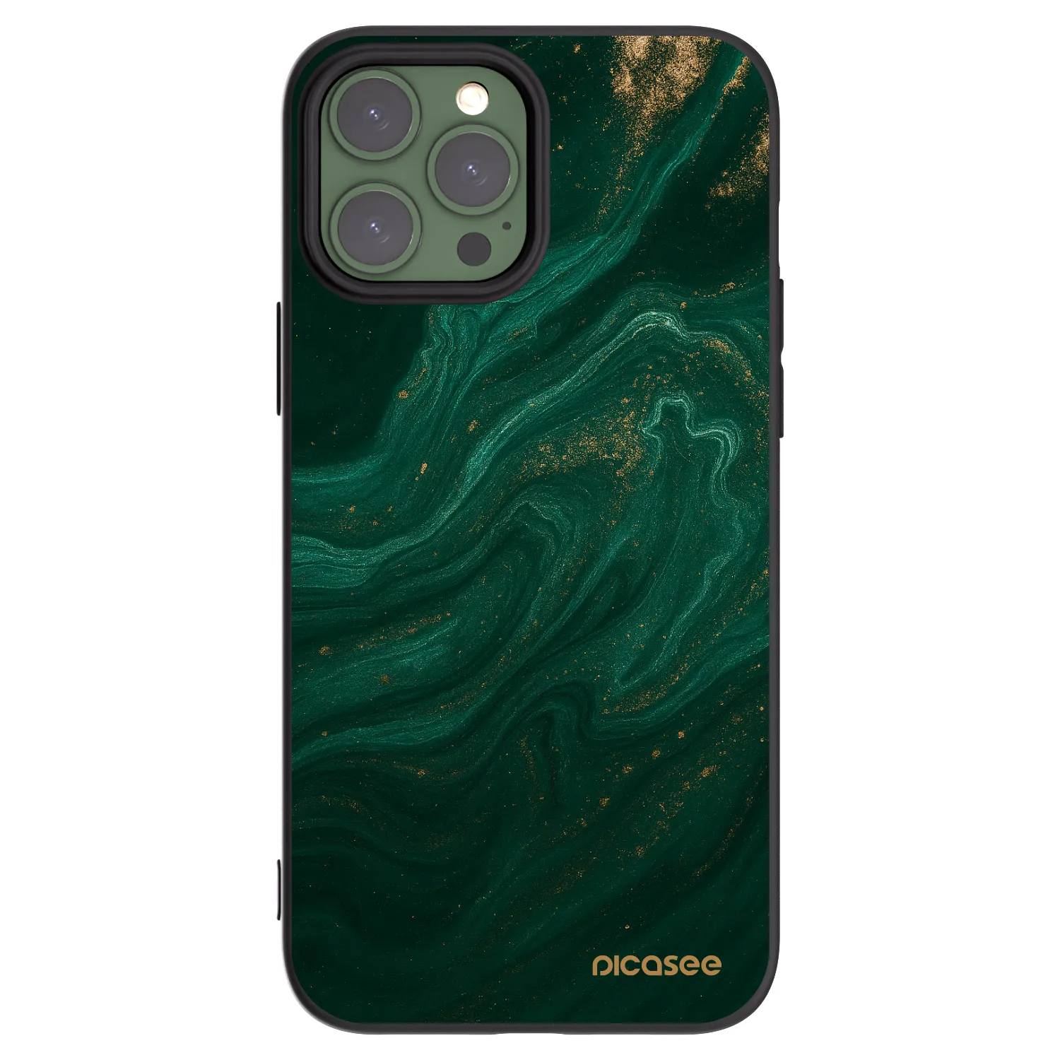 Picasee silikonový černý obal pro Apple iPhone 13 Pro Max - Green