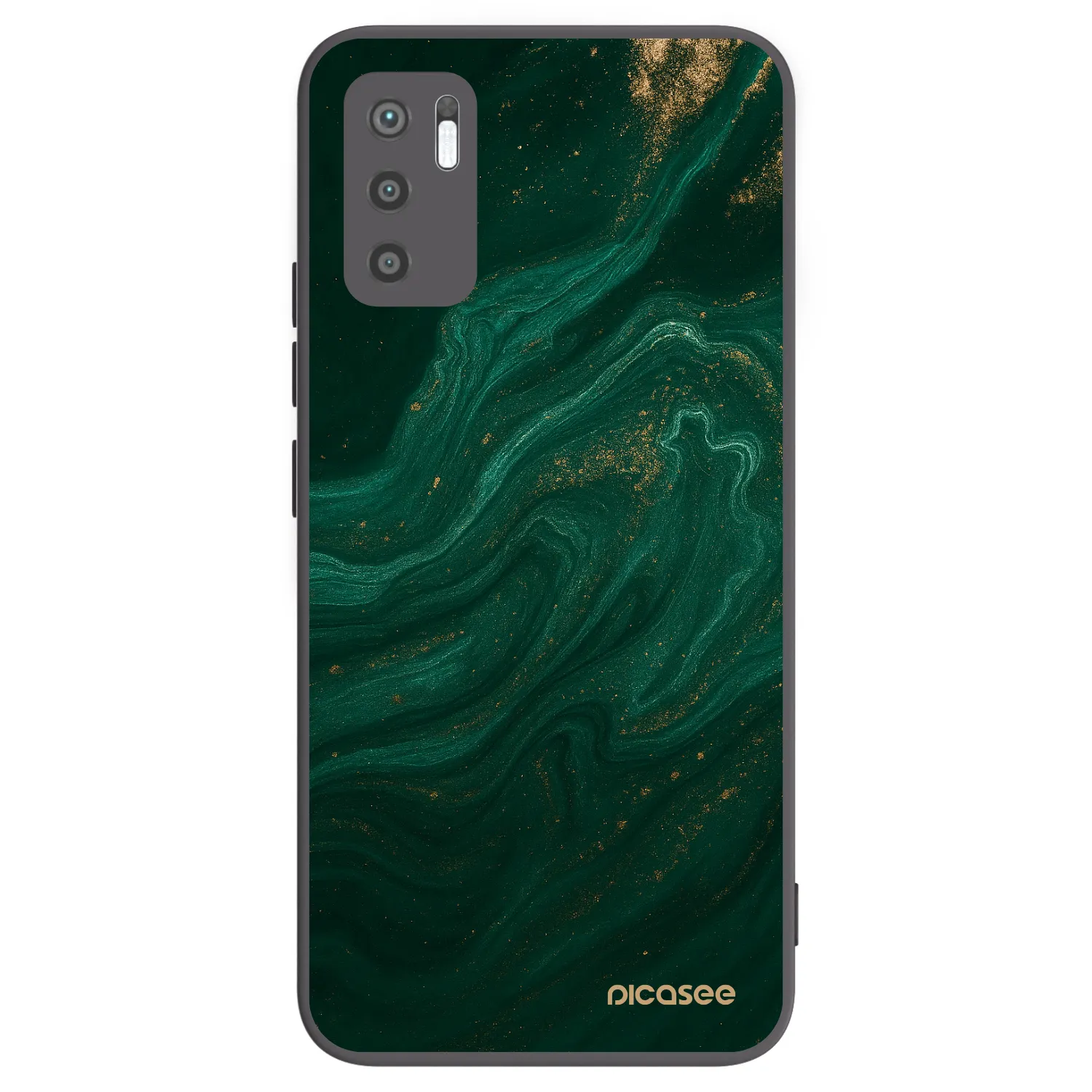 Picasee silikonový černý obal pro Xiaomi Redmi Note 10 5G - Green