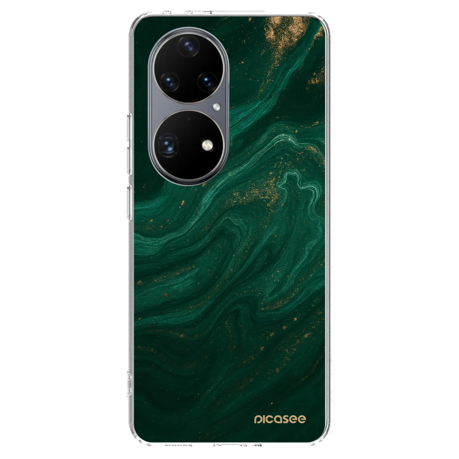 Picasee silikonový průhledný obal pro Huawei P50 - Green