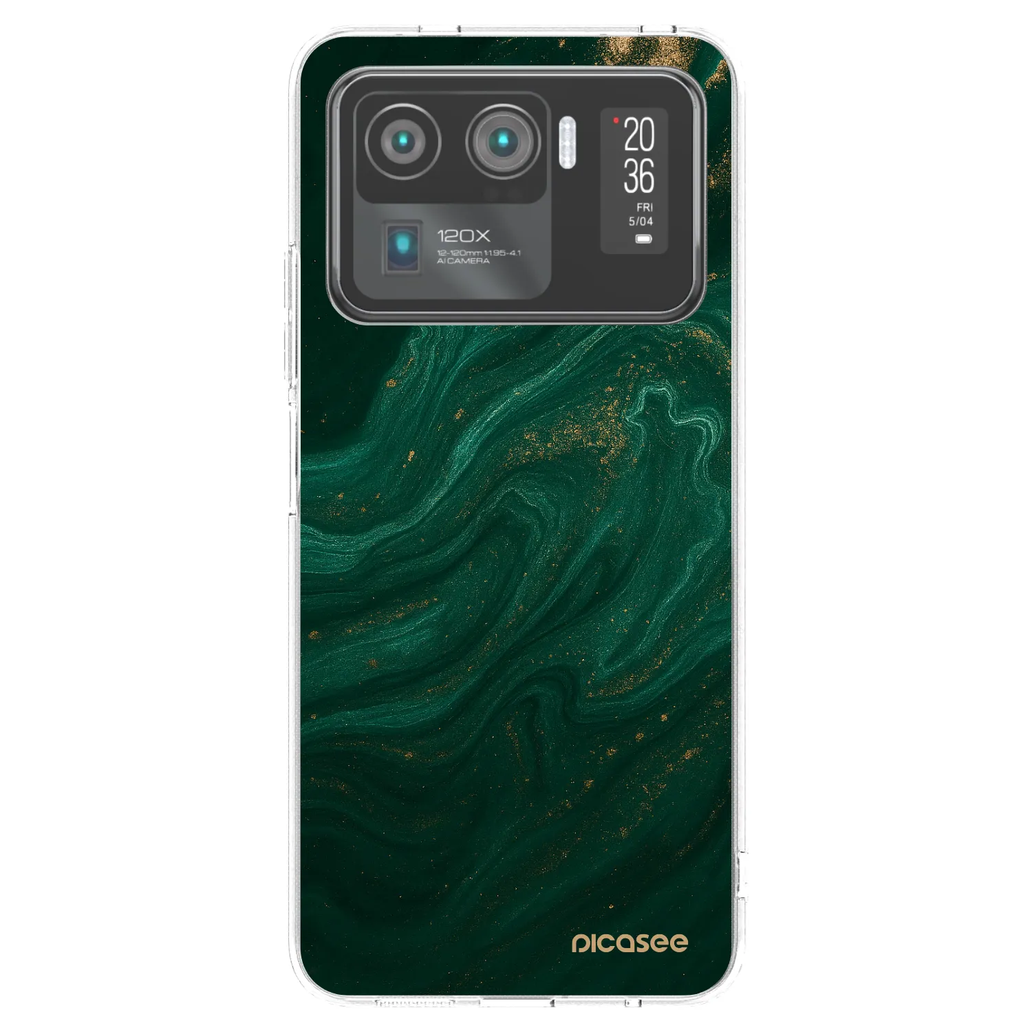Picasee silikonový průhledný obal pro Xiaomi Mi 11 Ultra - Green