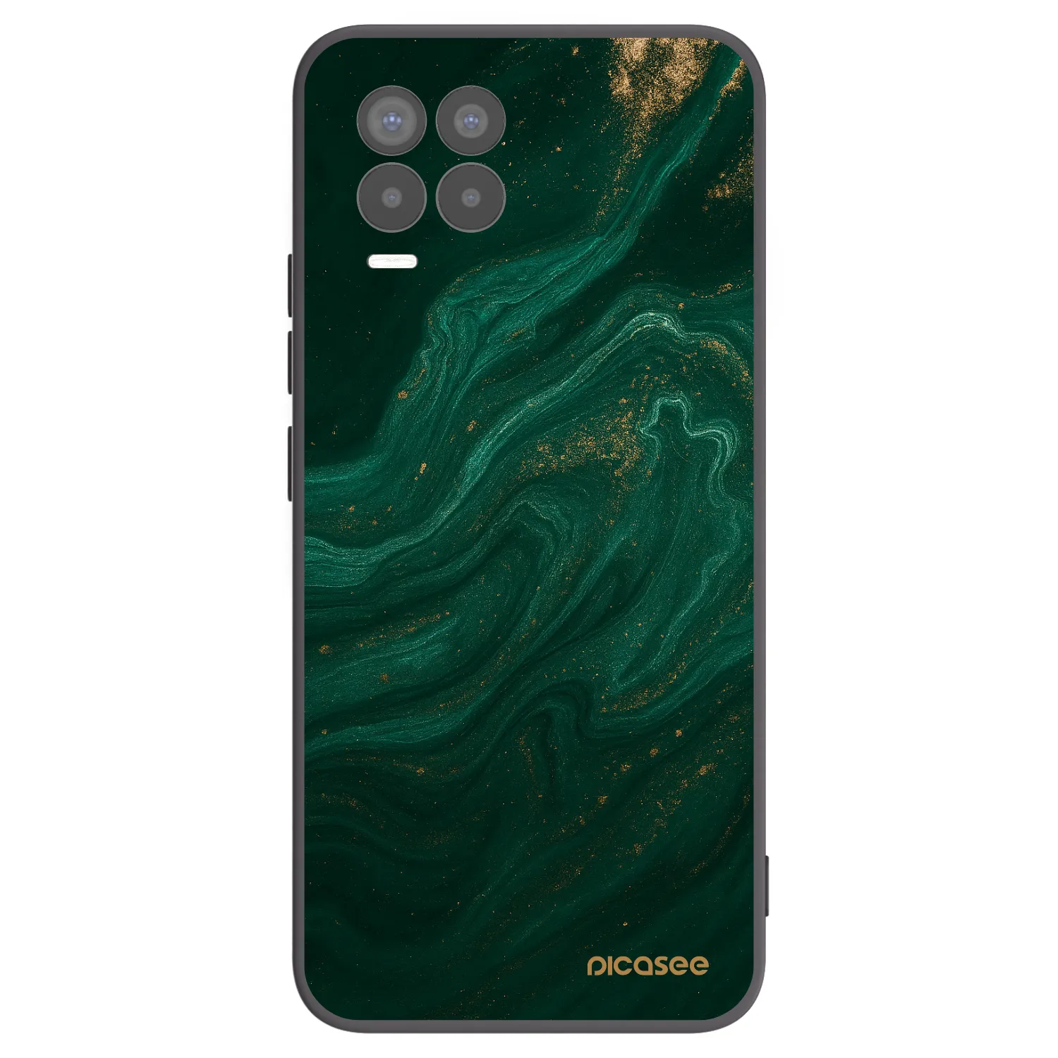 Picasee silikonový černý obal pro Realme 8 4G - Green