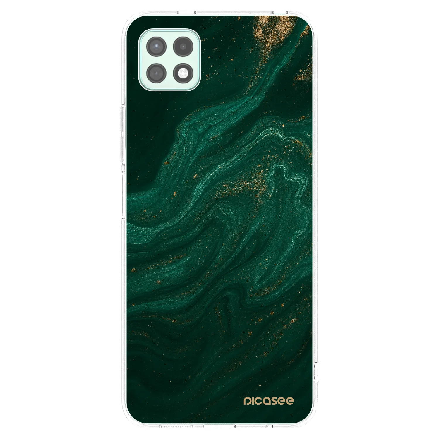 Picasee silikonový průhledný obal pro Samsung Galaxy A22 A226B 5G - Green
