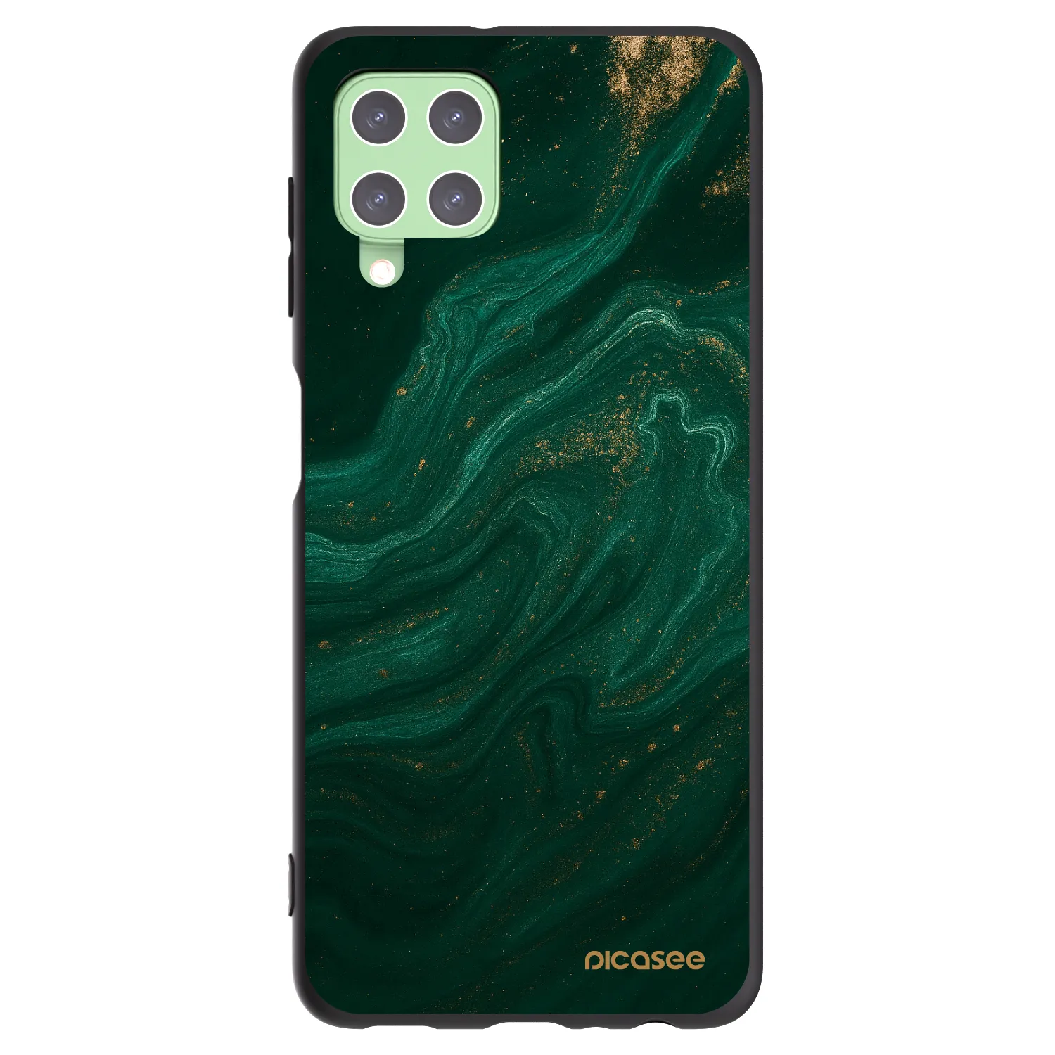 Picasee silikonový černý obal pro Samsung Galaxy A22 A225F 4G - Green
