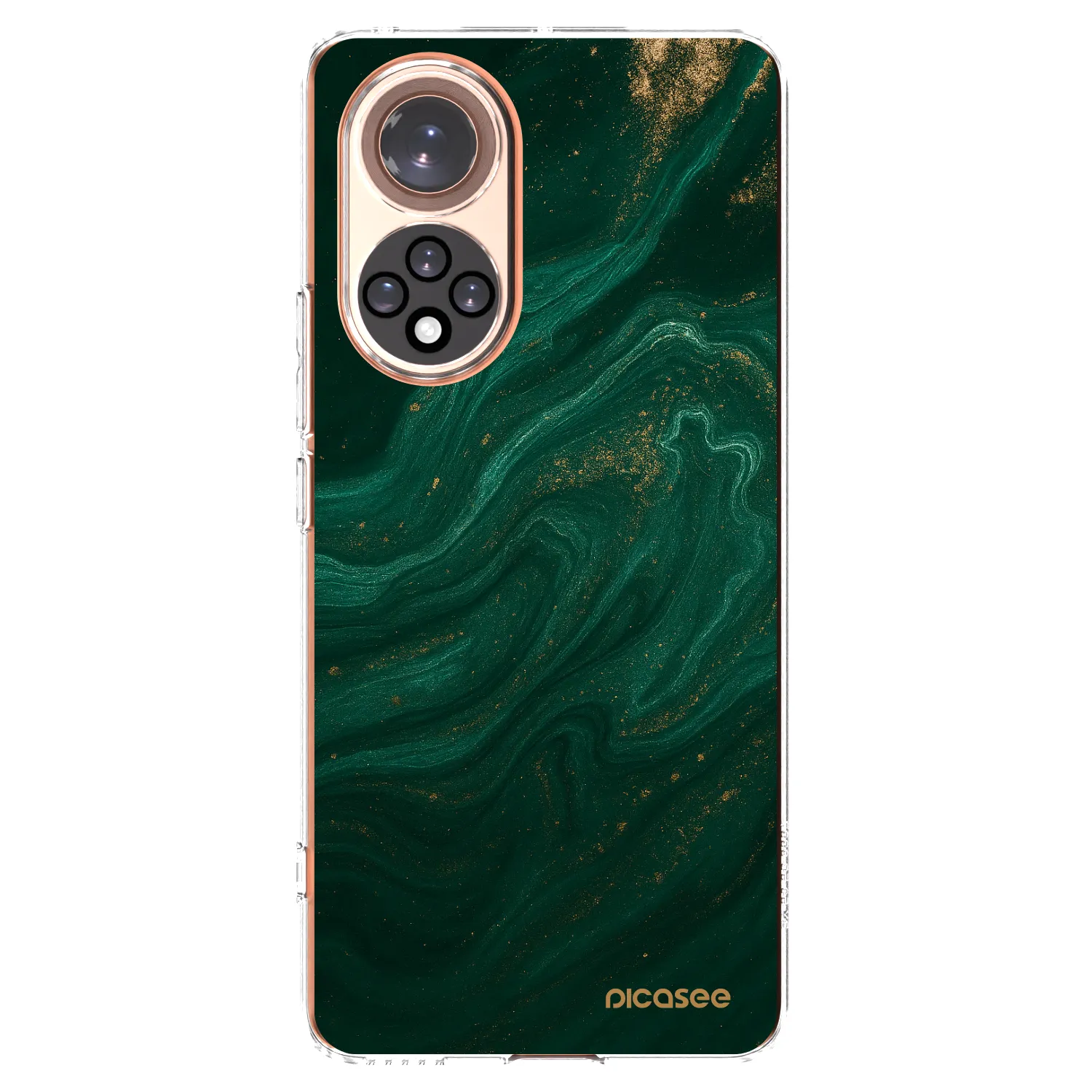Picasee silikonový průhledný obal pro Honor 50 5G - Green