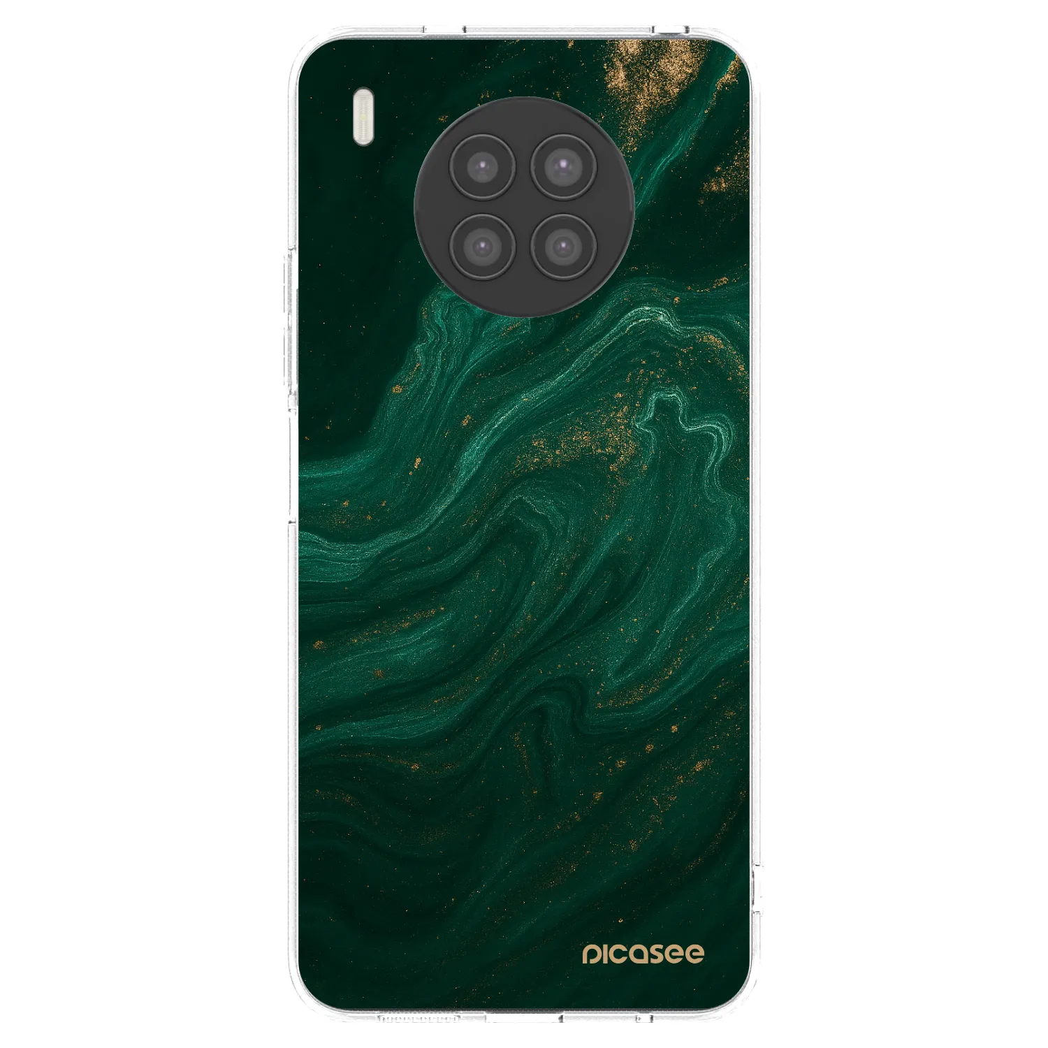 Picasee silikonový průhledný obal pro Huawei Nova 8i - Green