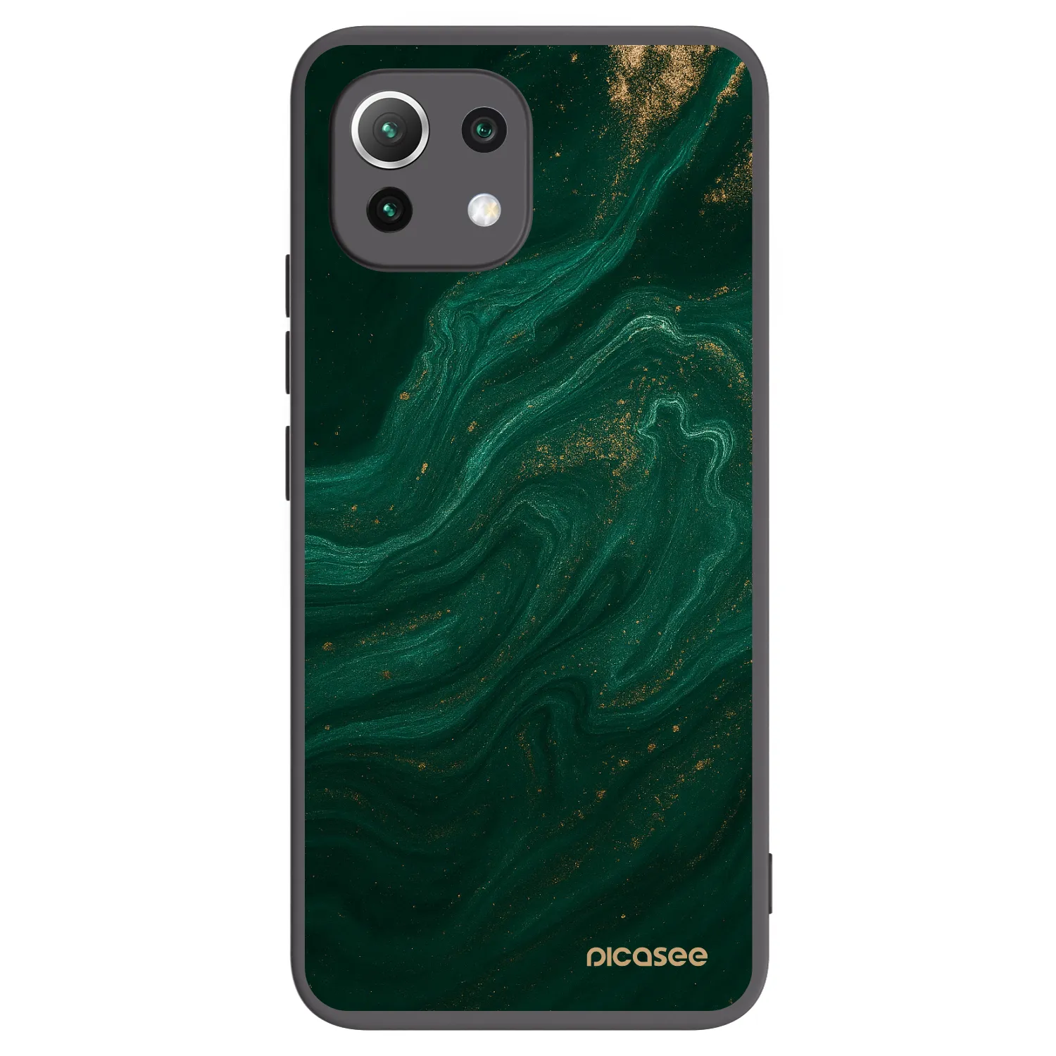 Picasee silikonový černý obal pro Xiaomi 11 Lite 5G NE - Green
