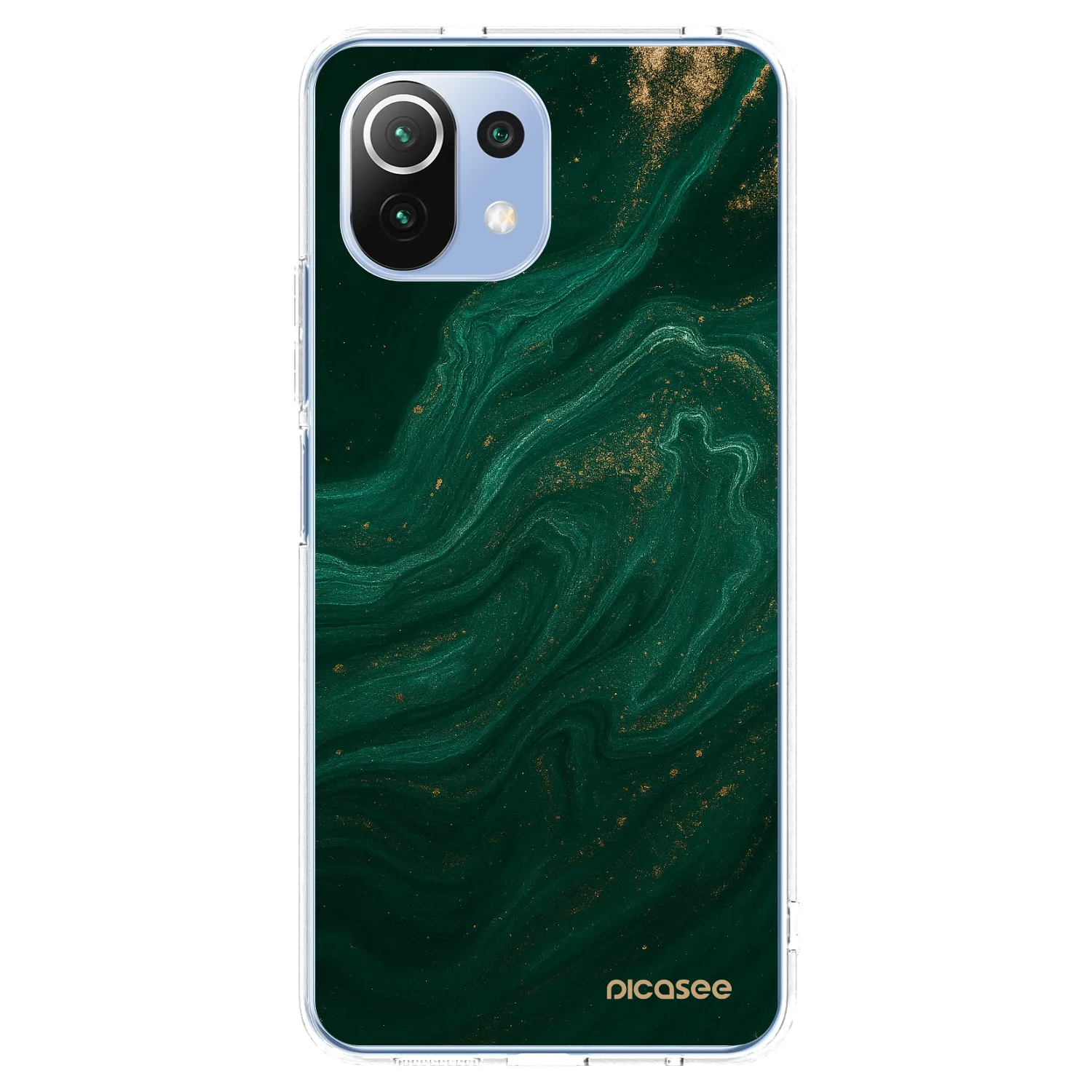 Picasee silikonový průhledný obal pro Xiaomi 11 Lite 5G NE - Green