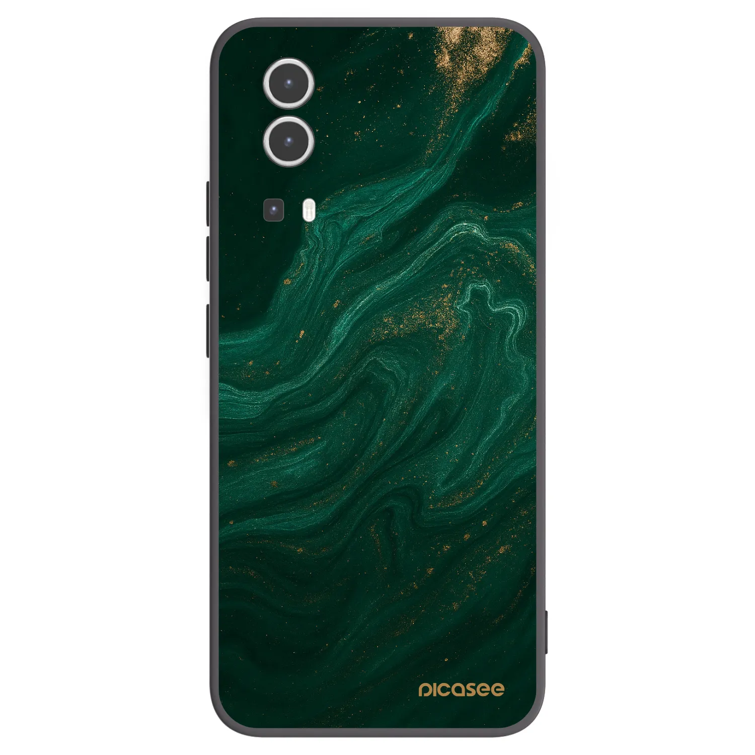 Picasee silikonový černý obal pro Vivo Y72 5G - Green