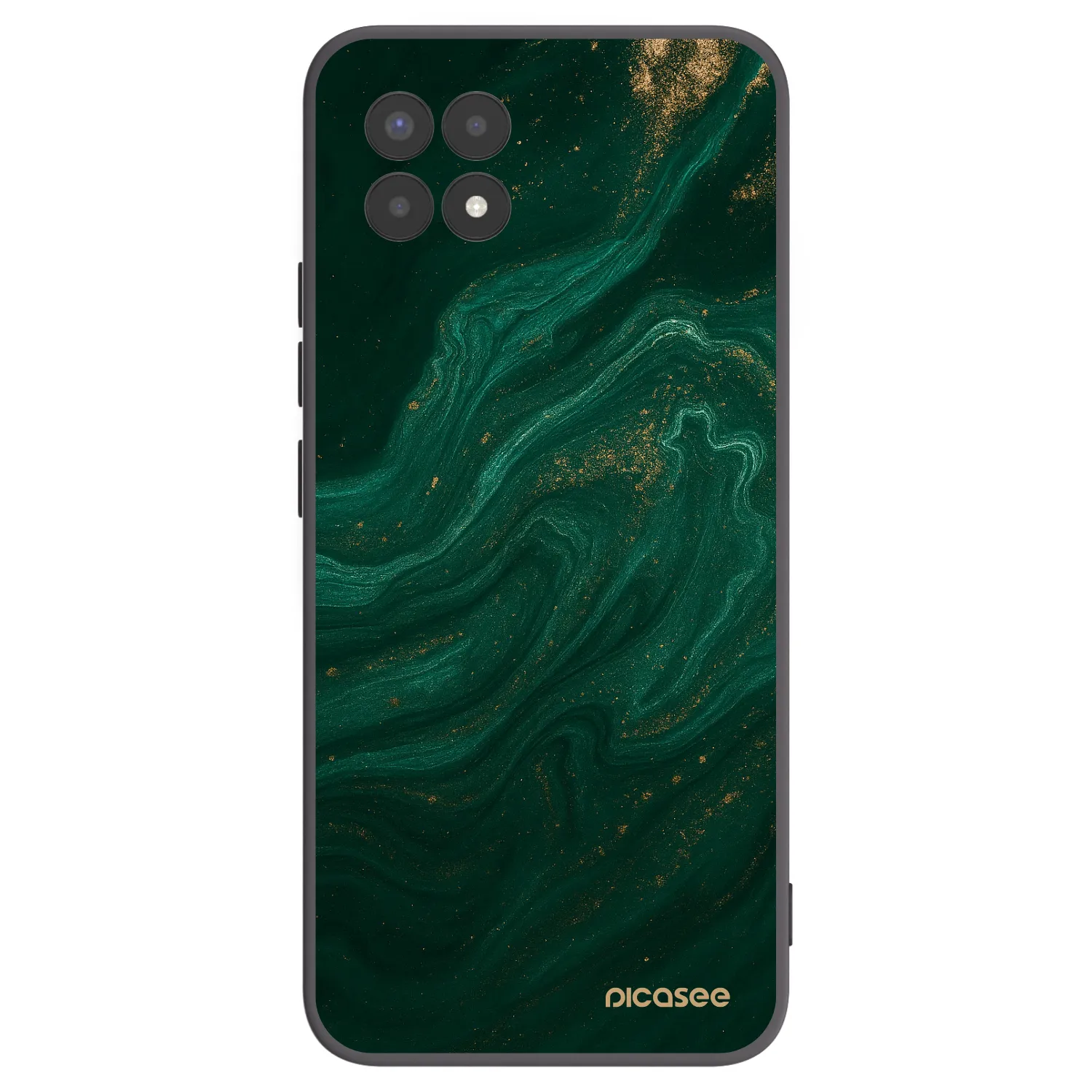 Picasee silikonový černý obal pro Realme 8i - Green