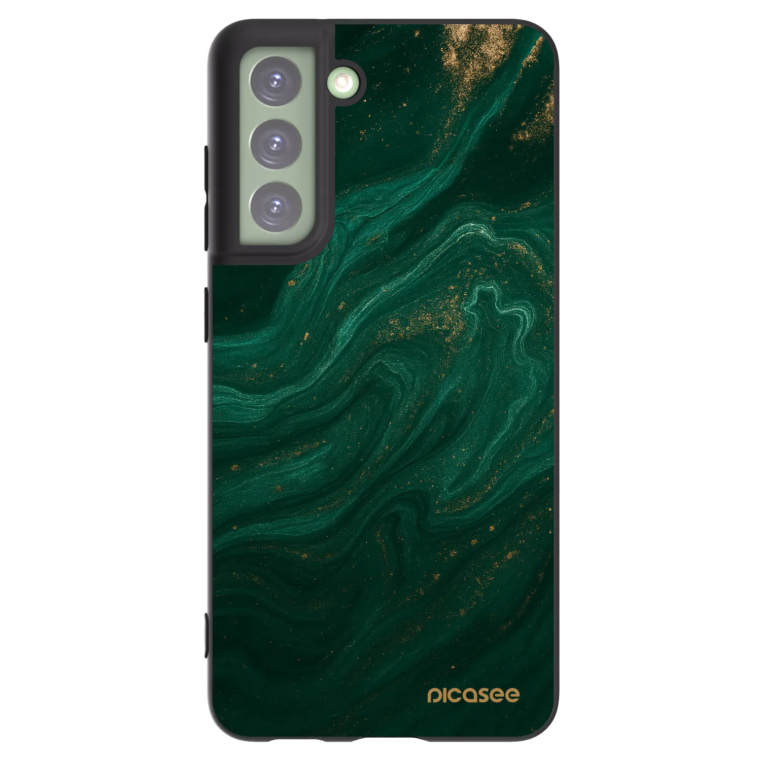 Picasee silikonový černý obal pro Samsung Galaxy S21 FE 5G - Green