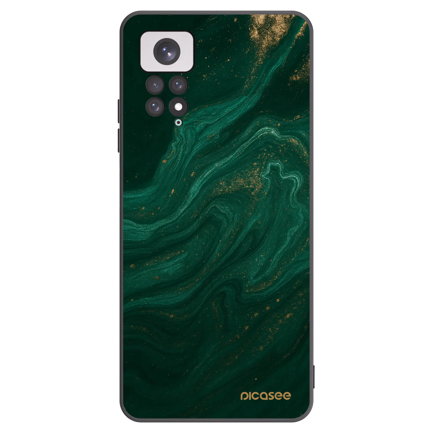 Picasee silikonový černý obal pro Xiaomi Redmi Note 11 - Green
