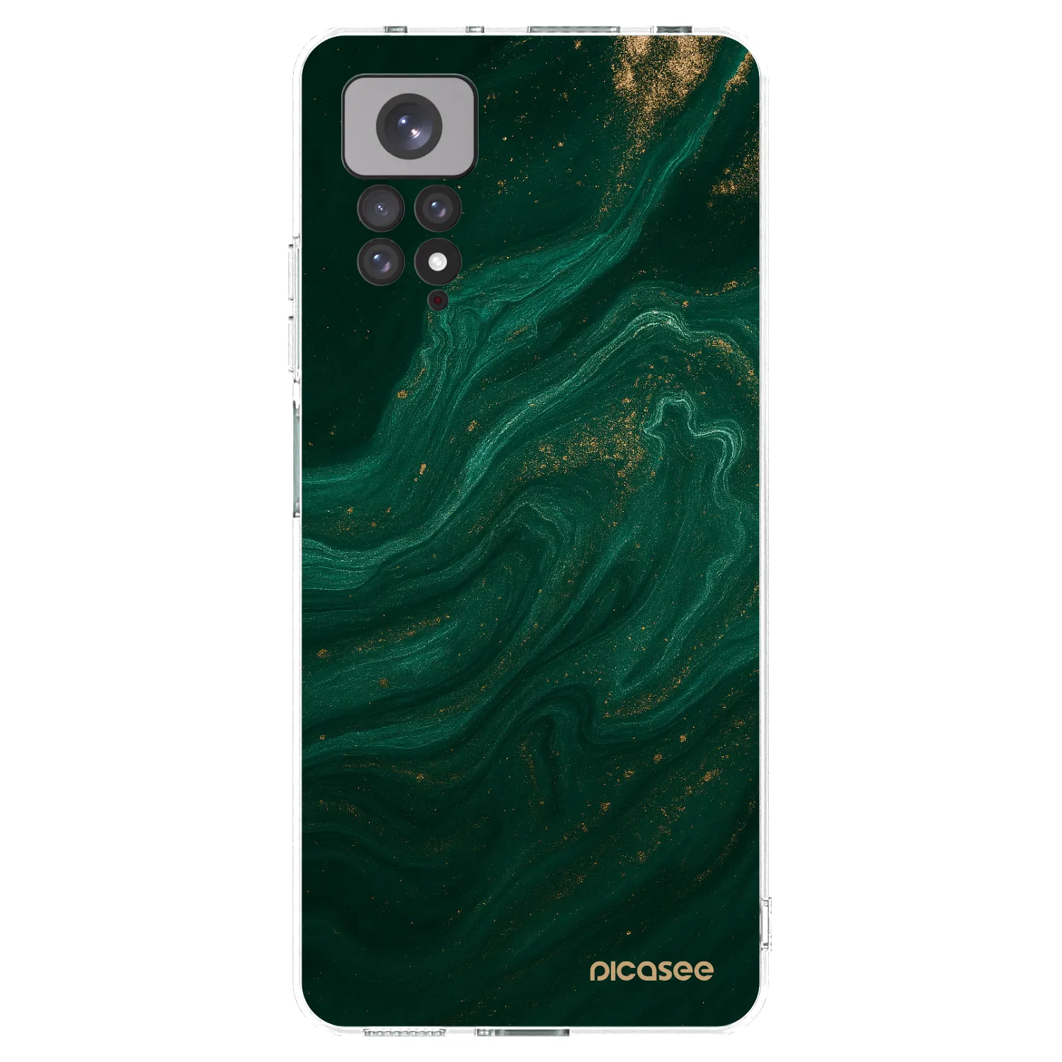 Picasee silikonový průhledný obal pro Xiaomi Redmi Note 11S 4G - Green