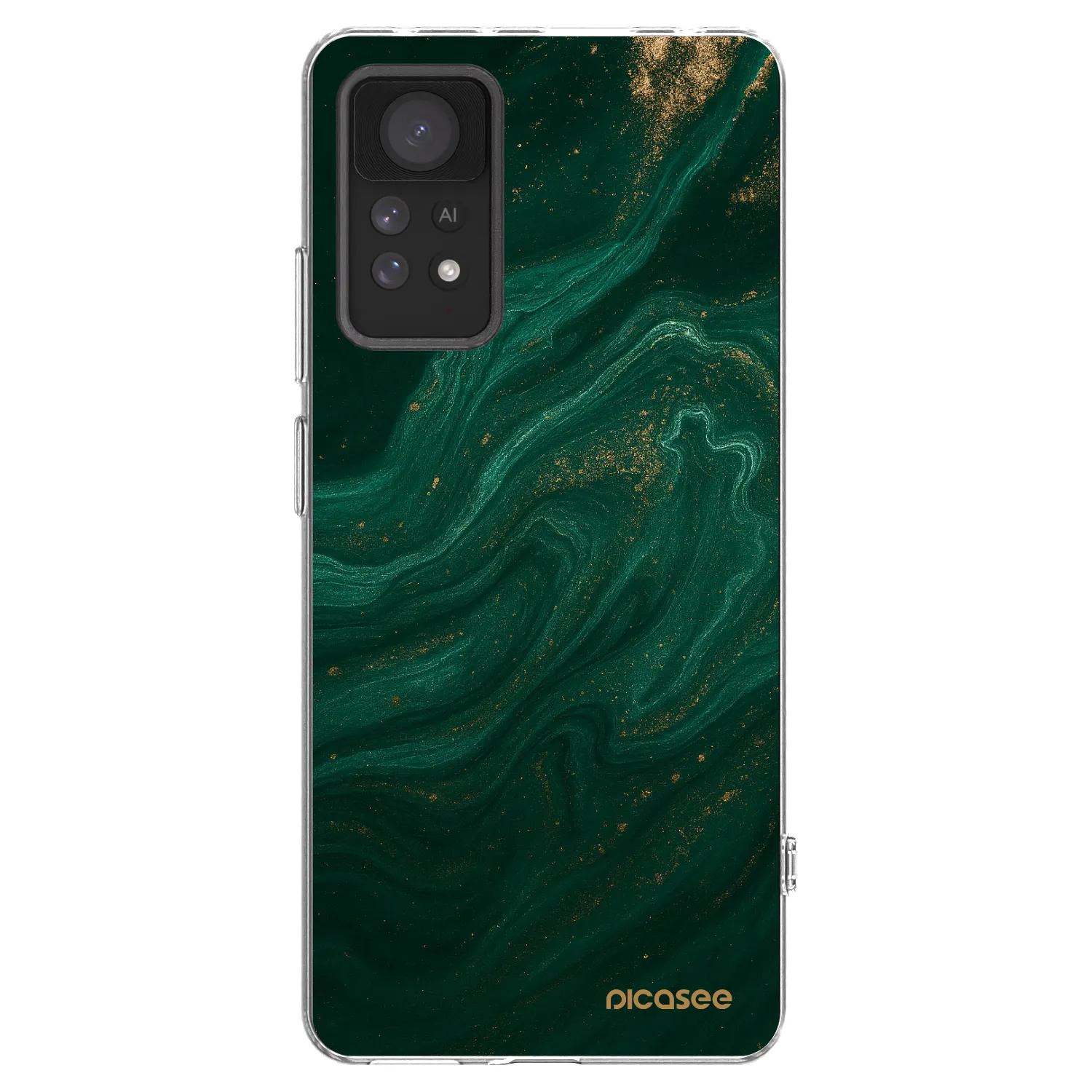 Picasee silikonový průhledný obal pro Xiaomi Redmi Note 11 Pro 5G - Green