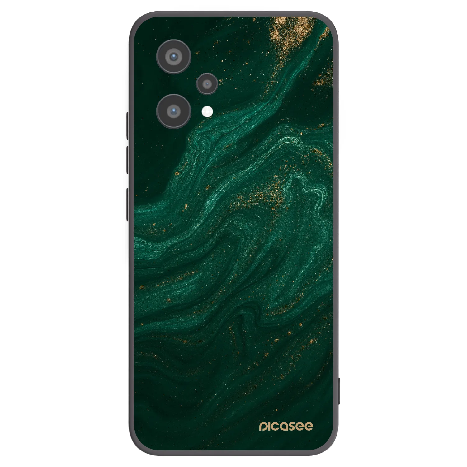 Picasee silikonový černý obal pro Realme 9 Pro 5G - Green