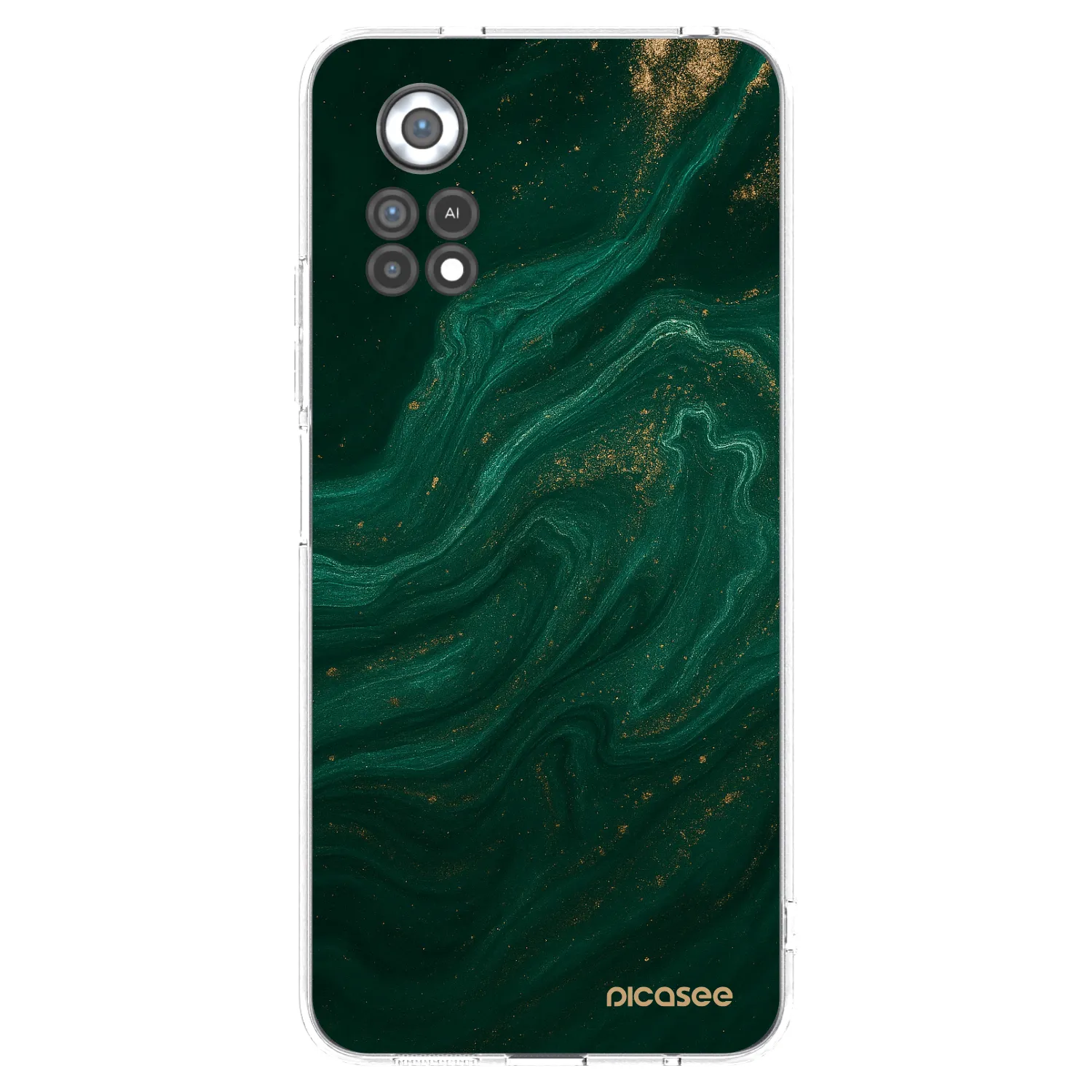 Picasee silikonový průhledný obal pro Xiaomi Poco X4 Pro 5G - Green