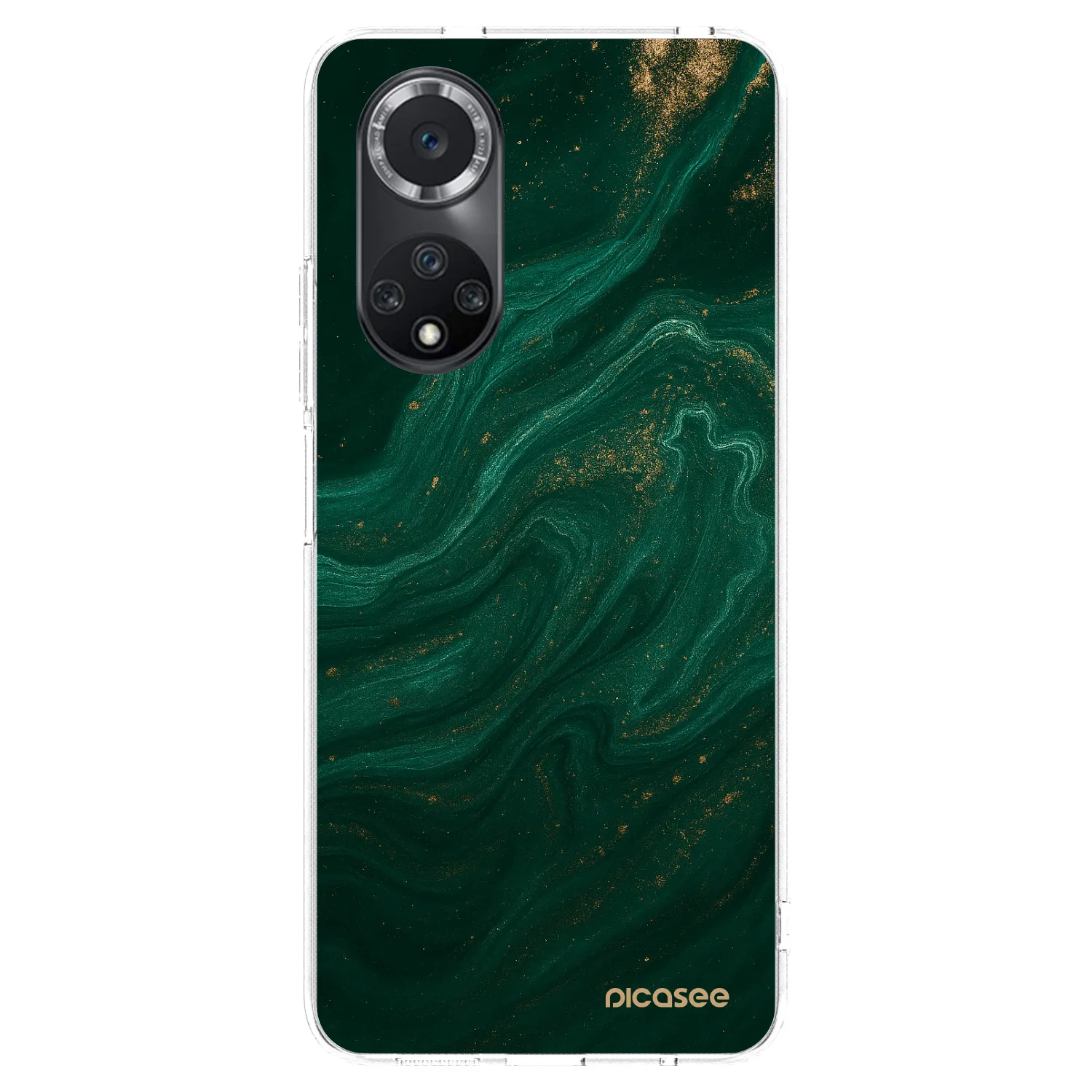 Picasee silikonový průhledný obal pro Huawei Nova 9 SE - Green