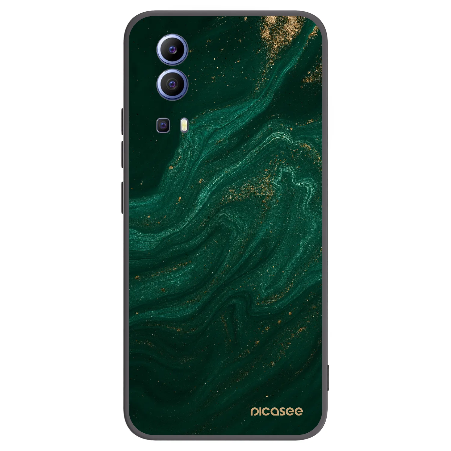 Picasee silikonový černý obal pro Vivo Y52 5G - Green