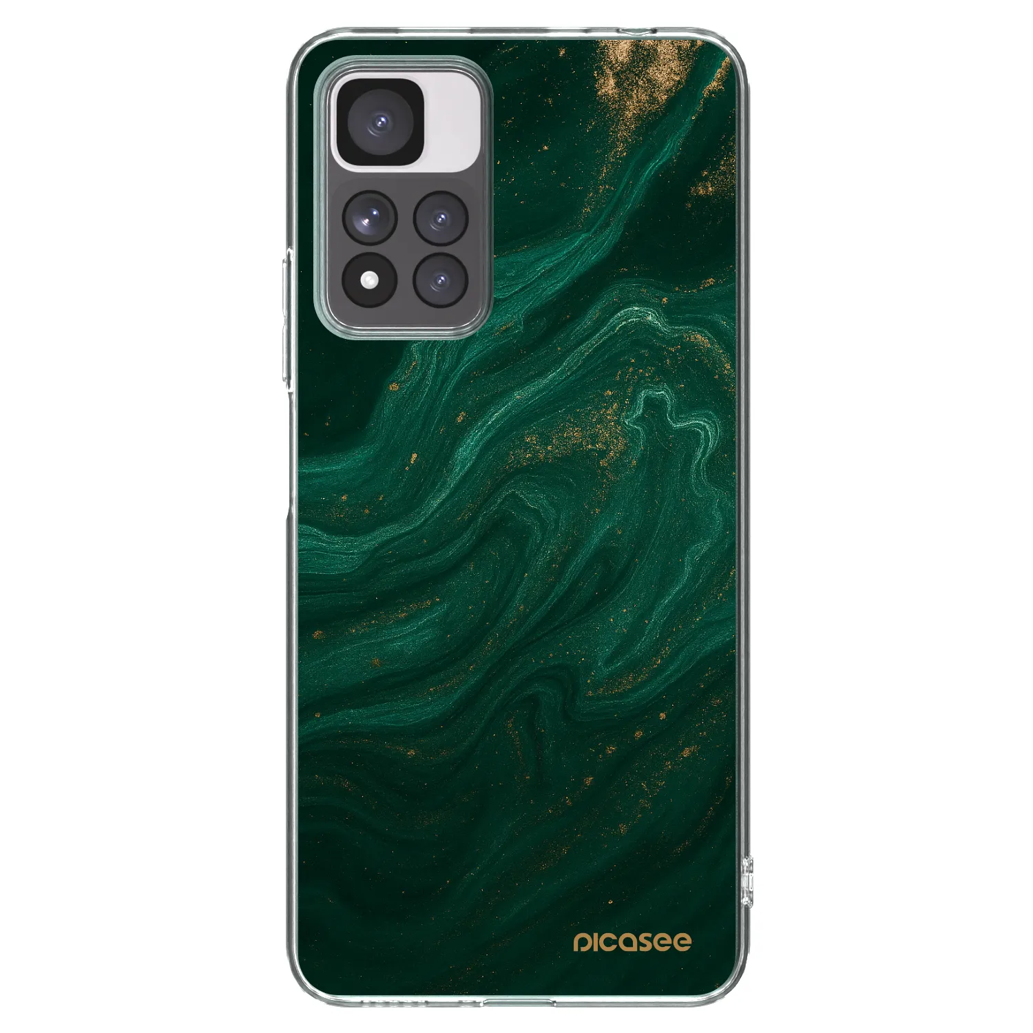 Picasee silikonový průhledný obal pro Xiaomi Redmi Note 11 Pro+ 5G - Green
