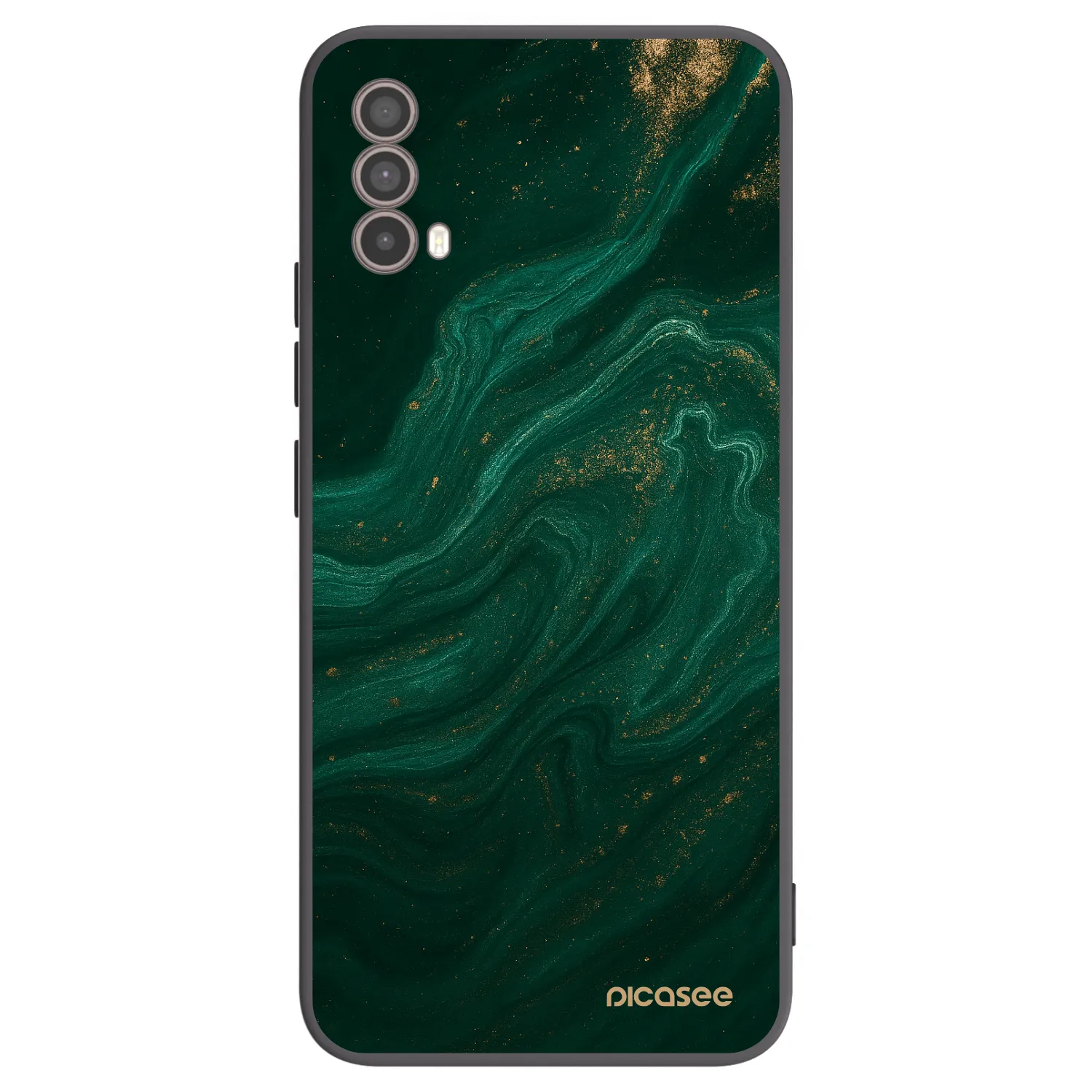 Picasee silikonový černý obal pro Motorola Moto E40 - Green