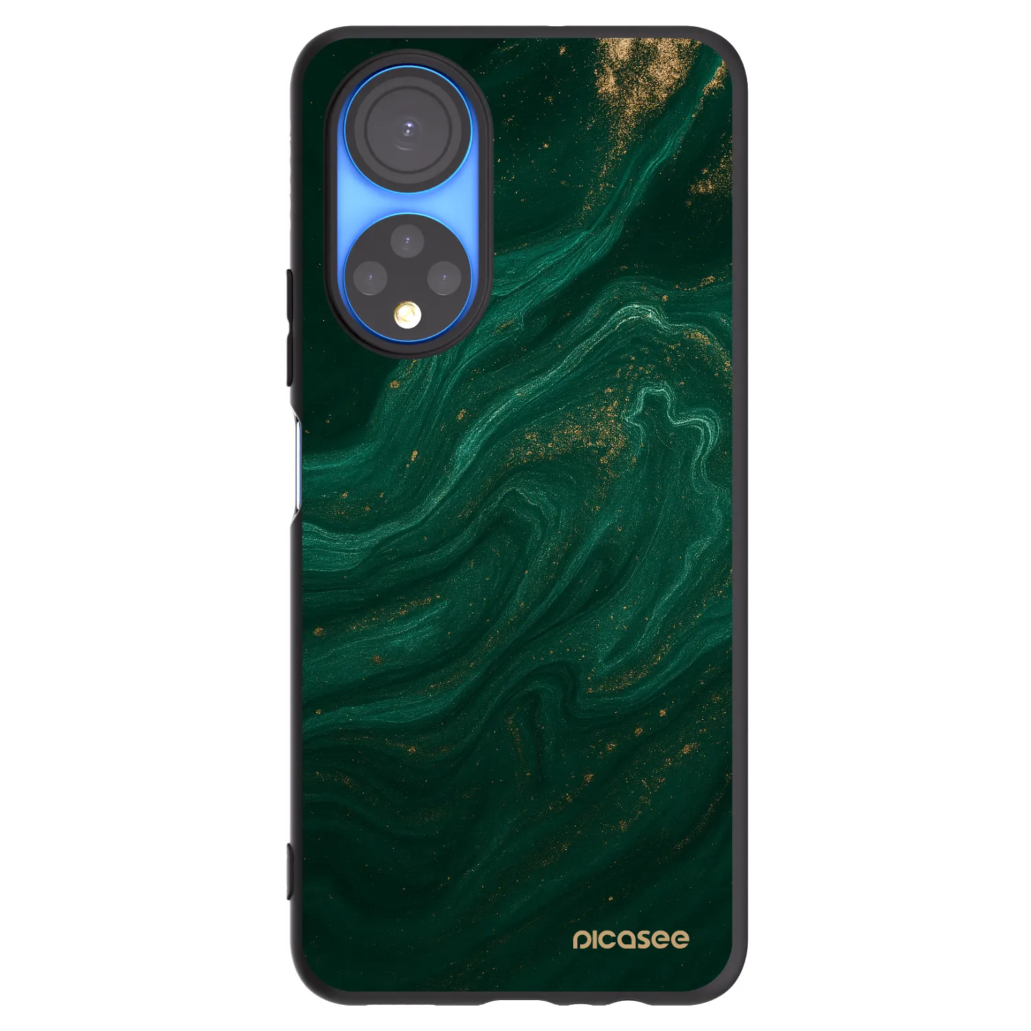 Picasee silikonový černý obal pro Honor X7 - Green