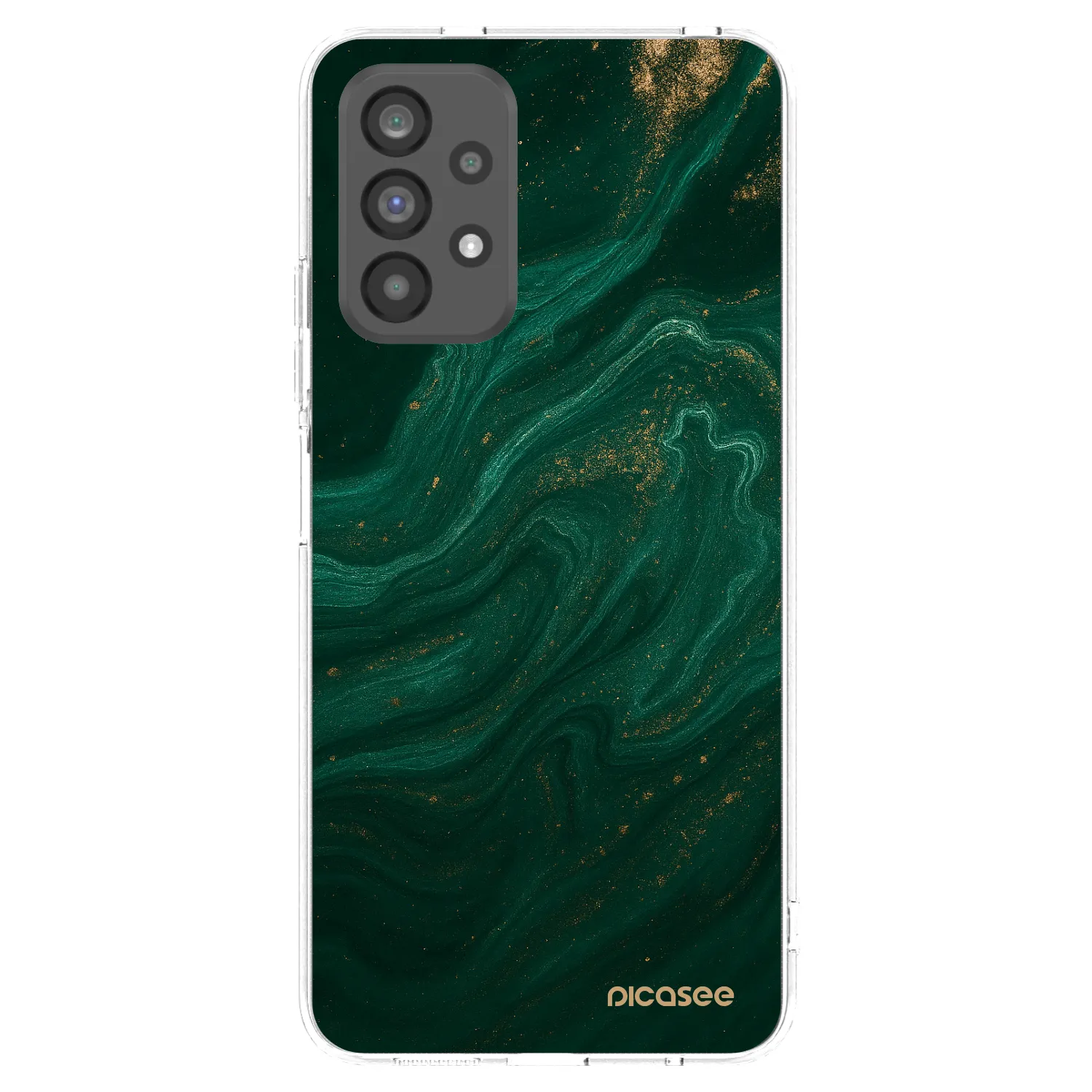 Picasee silikonový průhledný obal pro Samsung Galaxy A73 5G - Green