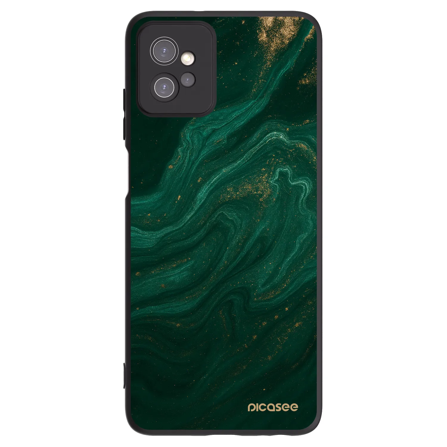 Picasee silikonový černý obal pro Motorola Moto G32 - Green