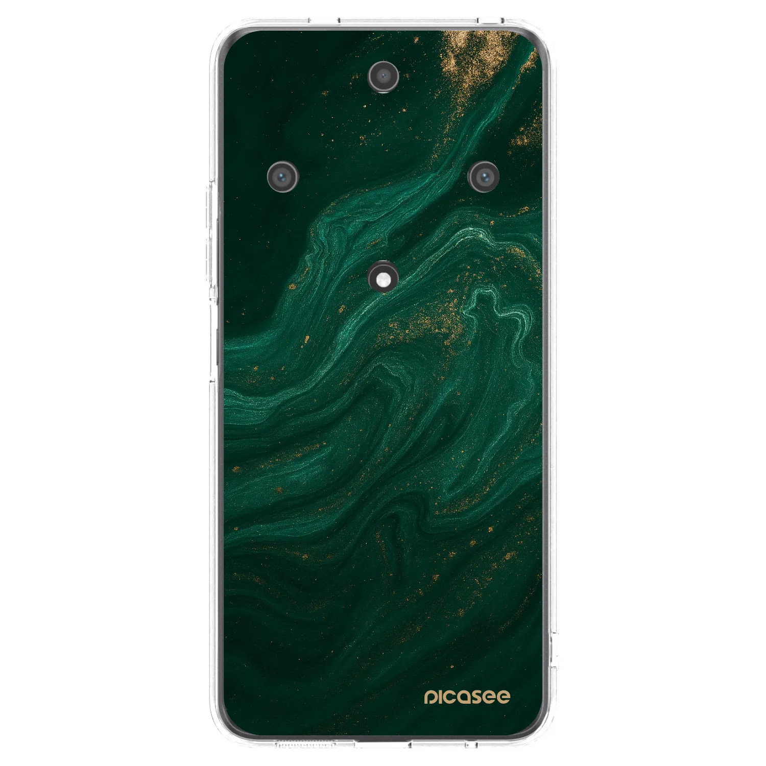 Picasee silikonový průhledný obal pro Honor Magic5 Lite 5G - Green