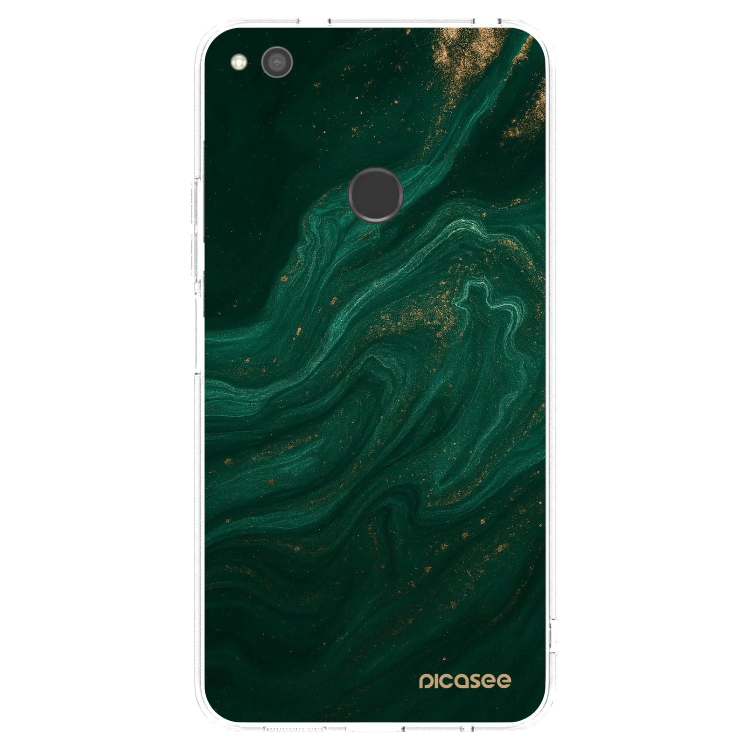 Picasee silikonový průhledný obal pro Huawei P9 Lite 2017 - Green