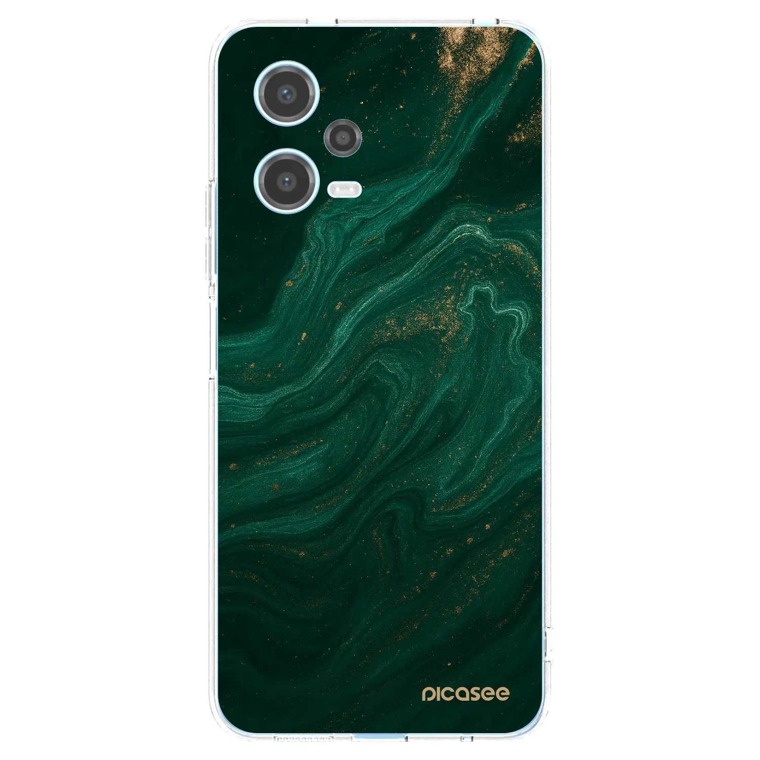 Picasee silikonový průhledný obal pro Xiaomi Redmi Note 12 5G - Green