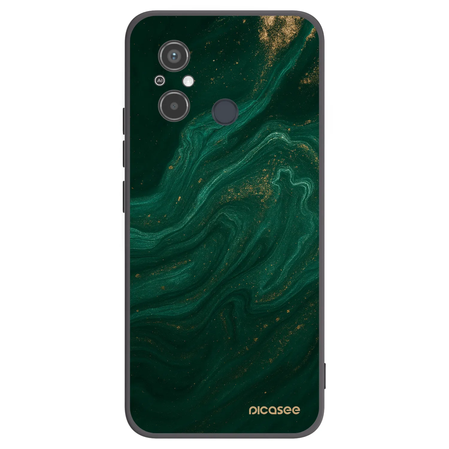 Picasee silikonový černý obal pro Xiaomi Redmi 12C - Green