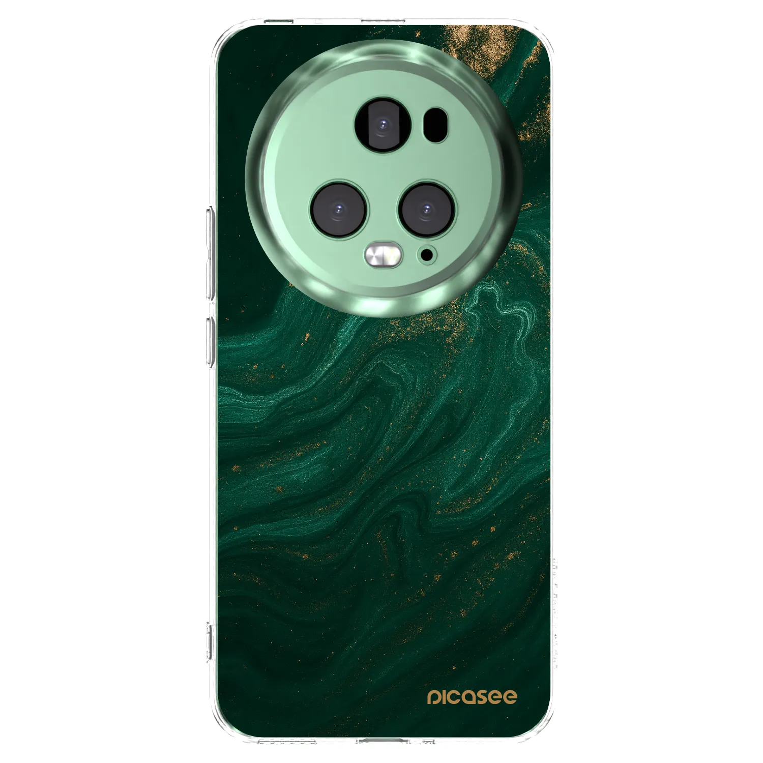 Picasee silikonový průhledný obal pro Honor Magic5 Pro - Green