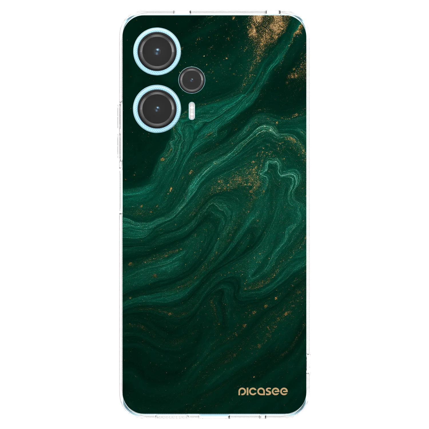 Picasee silikonový průhledný obal pro Xiaomi Poco F5 - Green