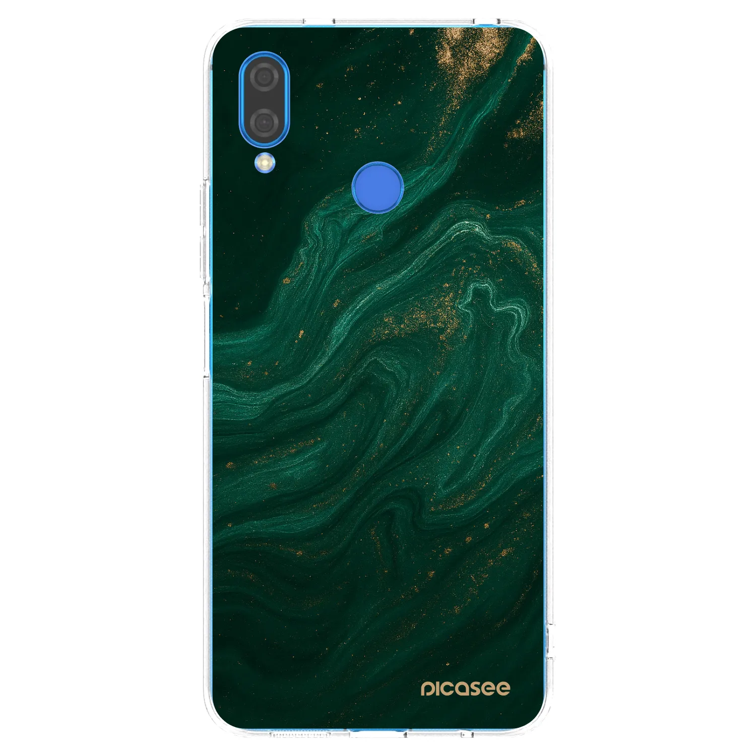 Picasee silikonový průhledný obal pro Huawei Nova 3 - Green