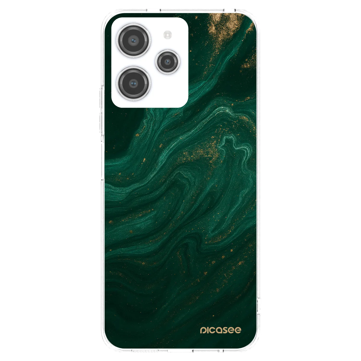 Picasee silikonový průhledný obal pro Xiaomi Redmi 12 4G - Green