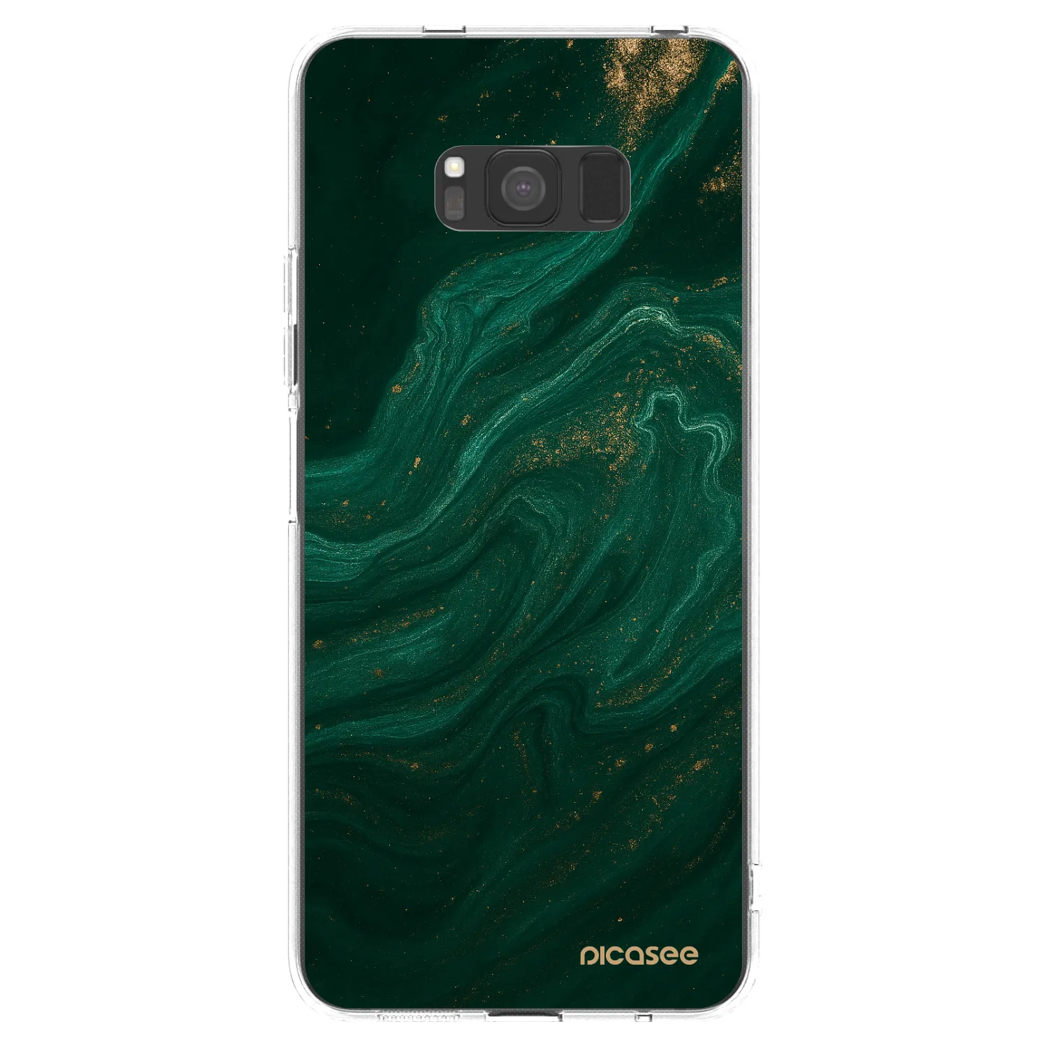 Picasee silikonový průhledný obal pro Samsung Galaxy S8 G950F - Green