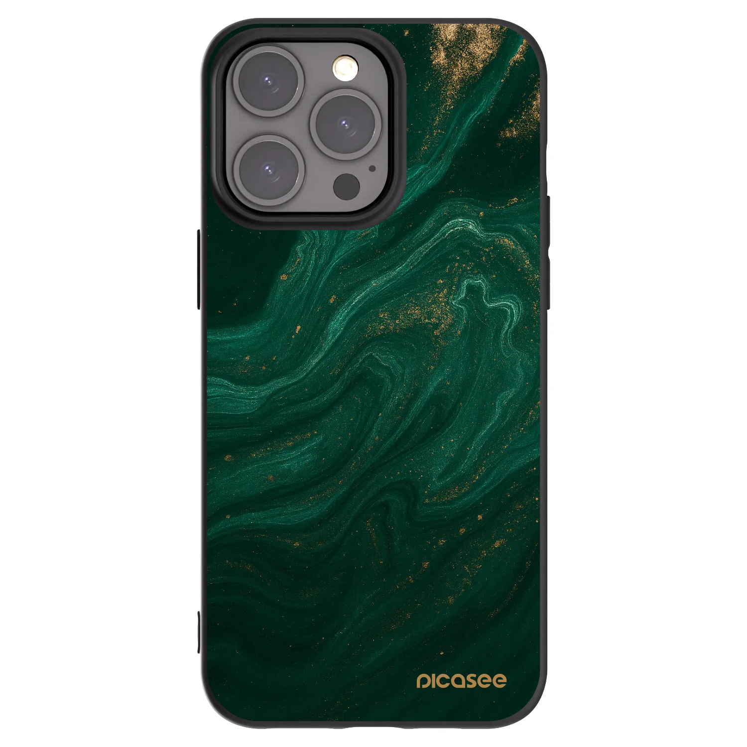 Picasee silikonový černý obal pro Apple iPhone 15 Pro Max - Green