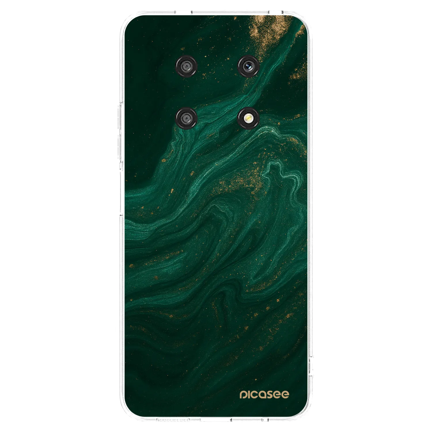 Picasee silikonový průhledný obal pro Honor Magic4 Lite 5G - Green