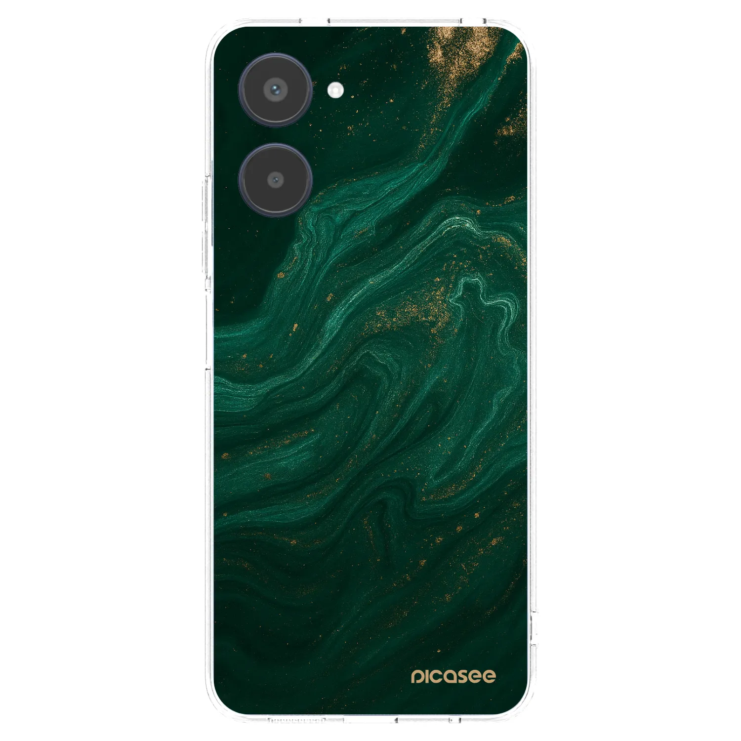 Picasee silikonový průhledný obal pro Realme 10 4G - Green