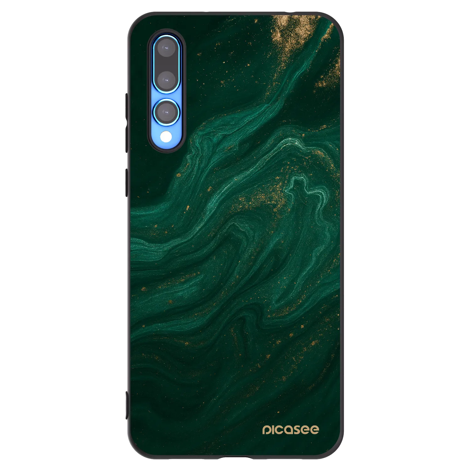 Picasee silikonový černý obal pro Huawei P20 Pro - Green