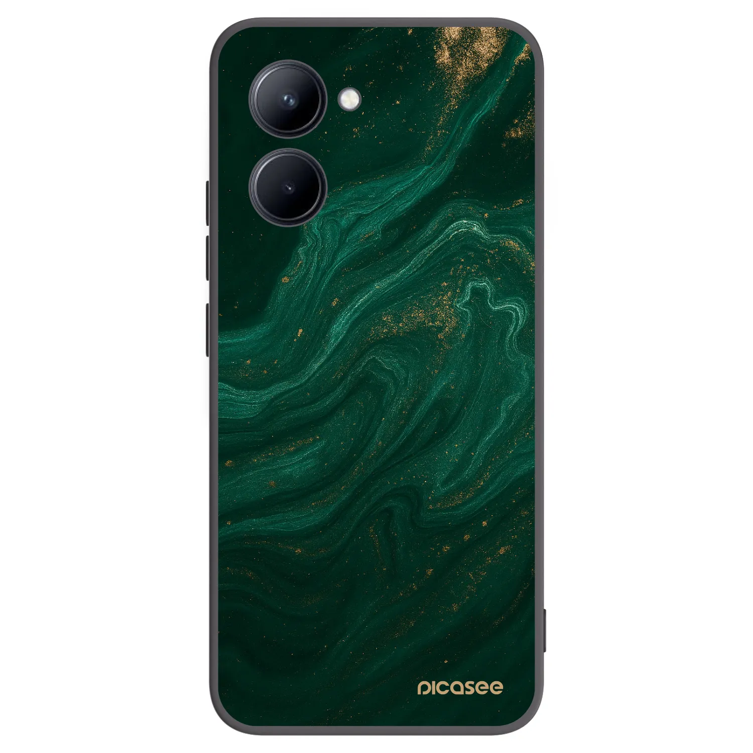 Picasee silikonový černý obal pro Realme C33 (2023) - Green