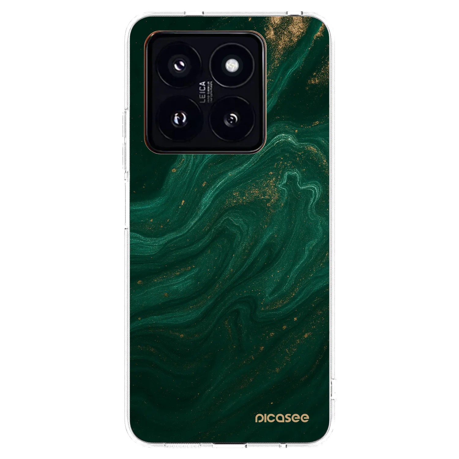 Picasee silikonový průhledný obal pro Xiaomi 14 Pro - Green