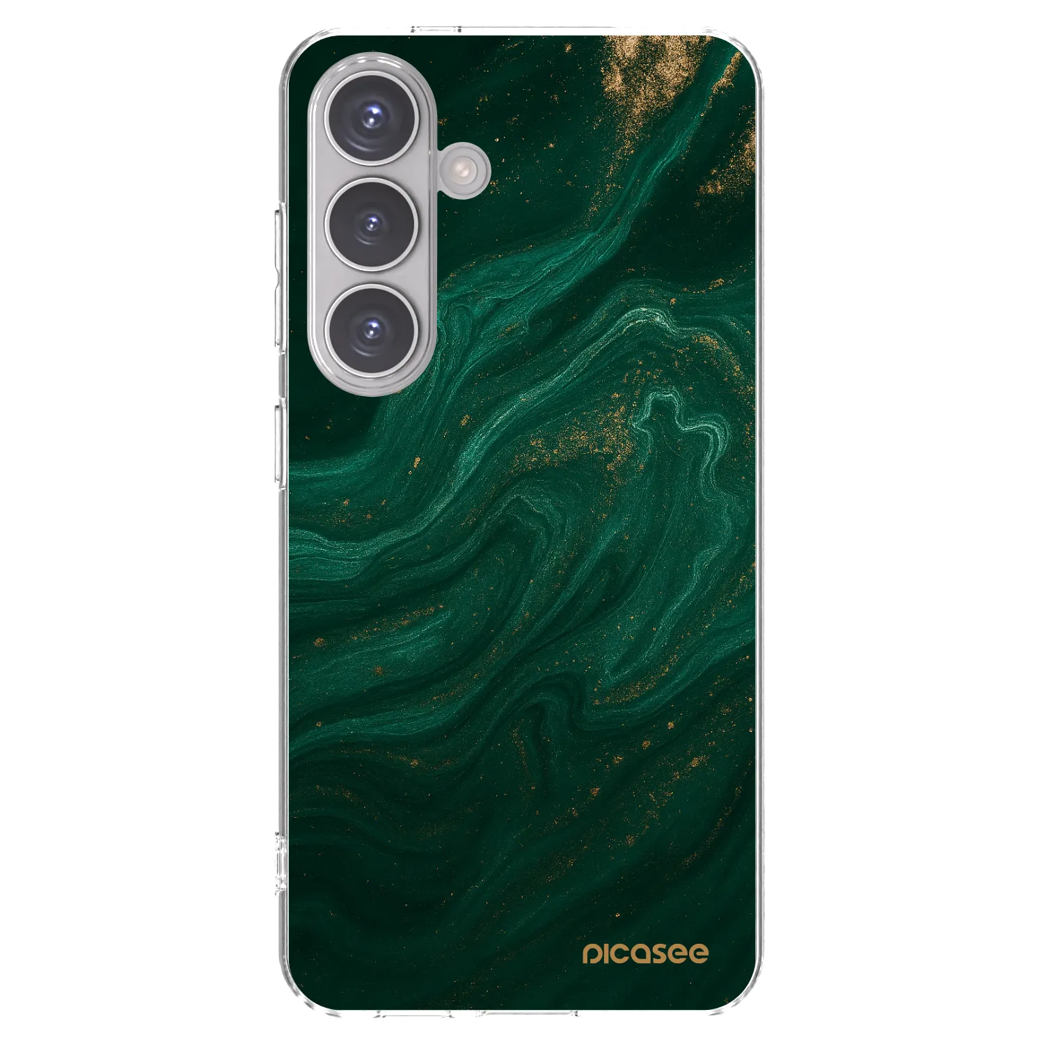 Picasee silikonový průhledný obal pro Samsung Galaxy S24 S921B 5G - Green