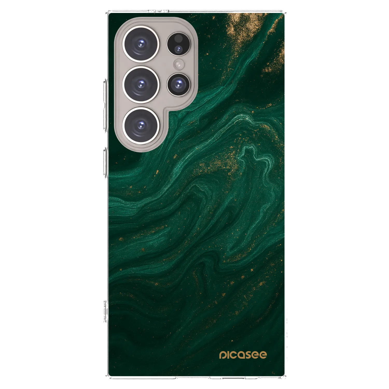 Picasee silikonový průhledný obal pro Samsung Galaxy S24 Ultra S928B 5G - Green