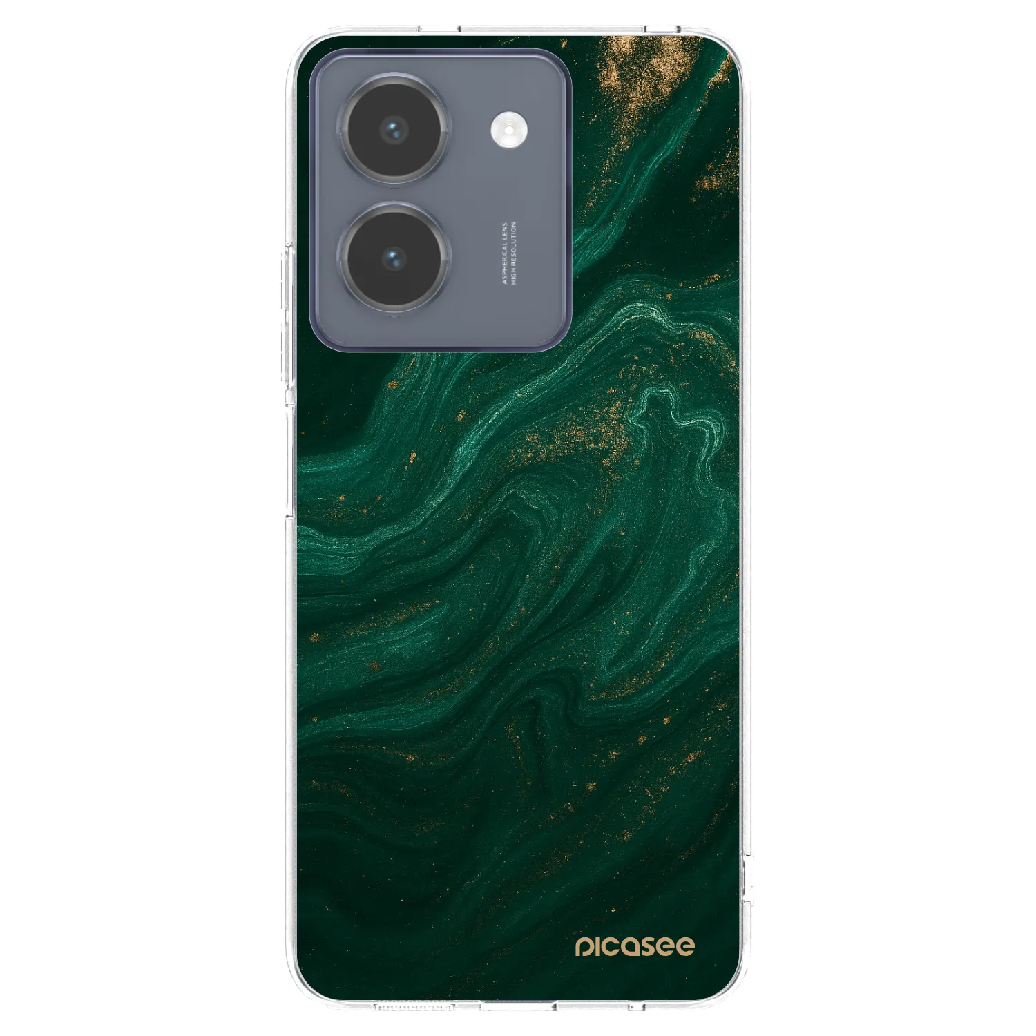 Picasee silikonový průhledný obal pro Vivo Y36 4G - Green
