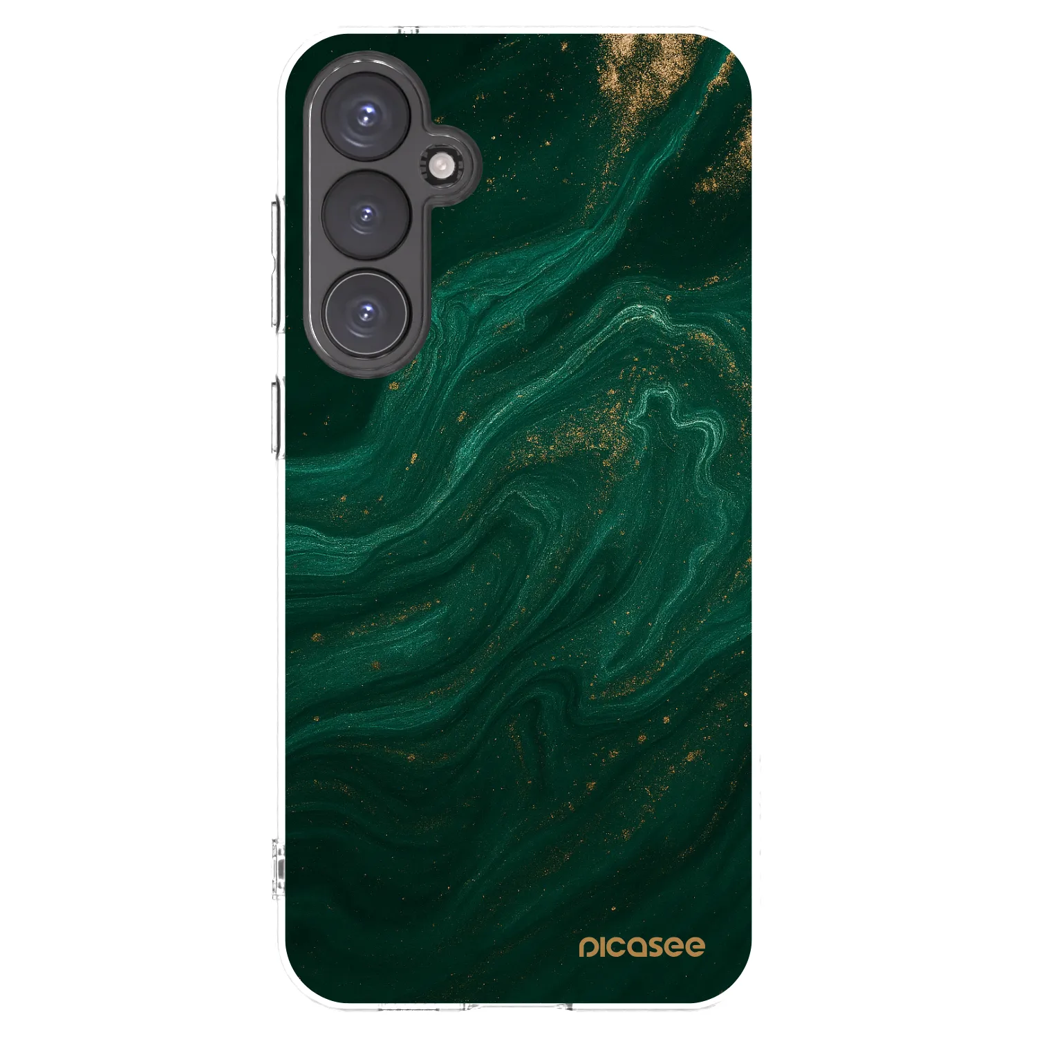 Picasee silikonový průhledný obal pro Samsung Galaxy S23 FE S711B - Green
