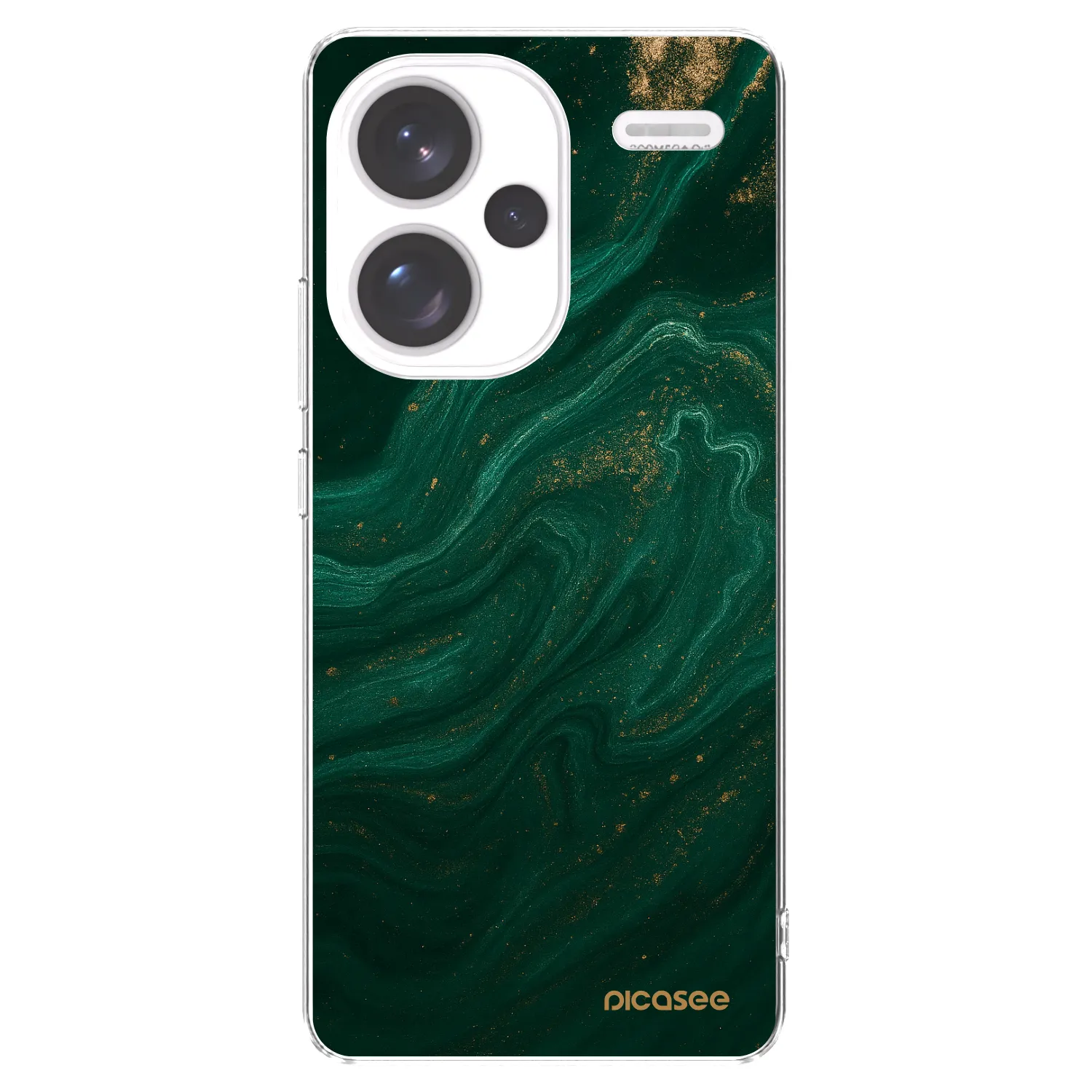 Picasee silikonový průhledný obal pro Xiaomi Redmi Note 13 Pro+ 5G - Green